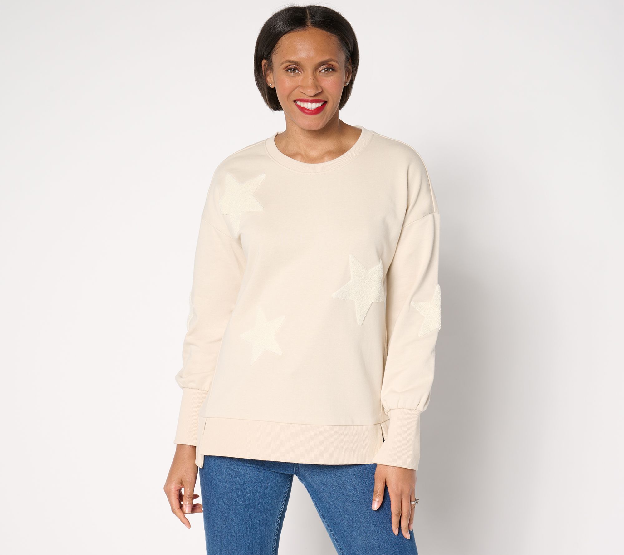 "As Is" Belle by Kim Gravel Sailing Under the Stars Sweatshirt