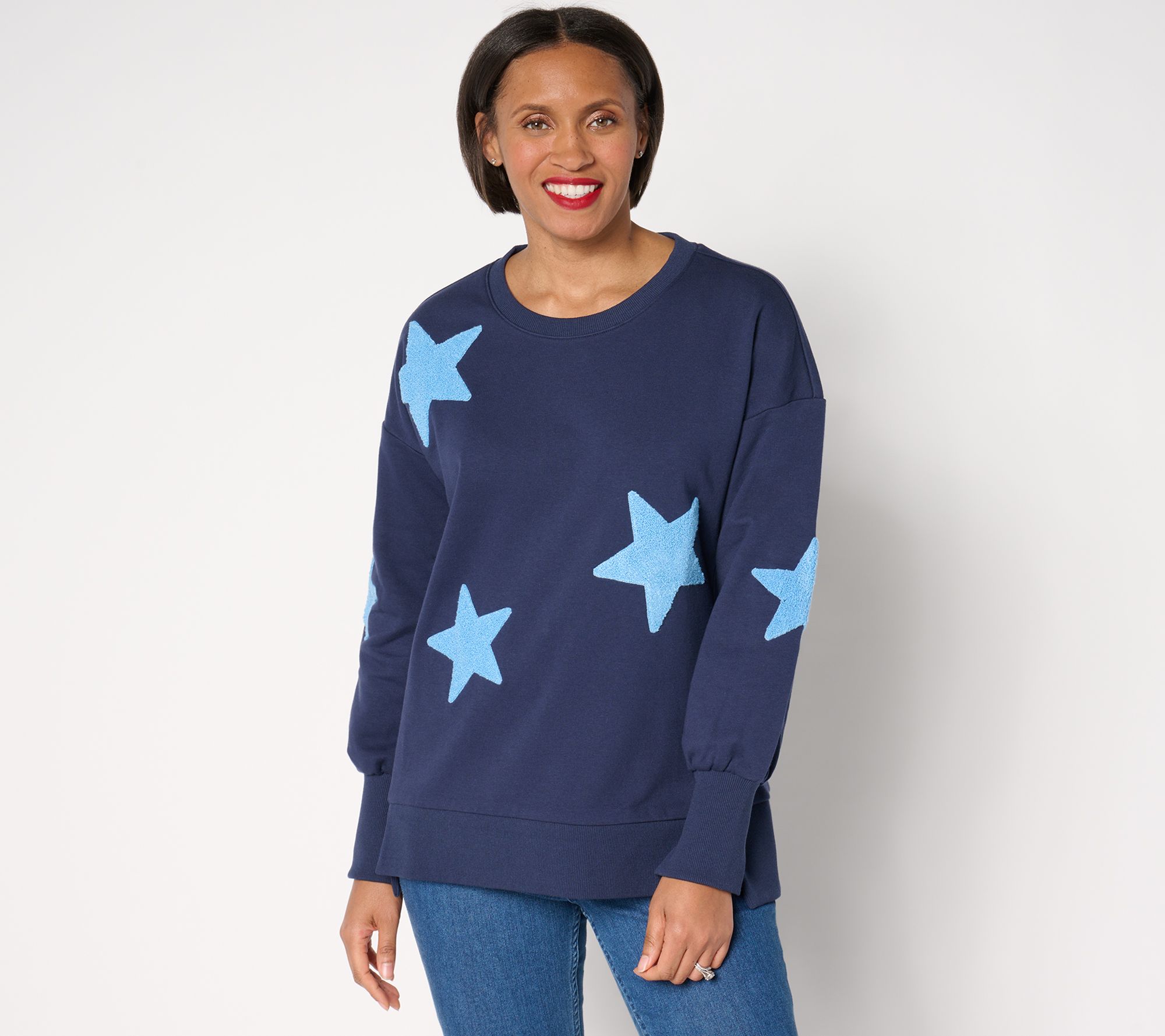 "As Is" Belle by Kim Gravel Sailing Under the Stars Sweatshirt