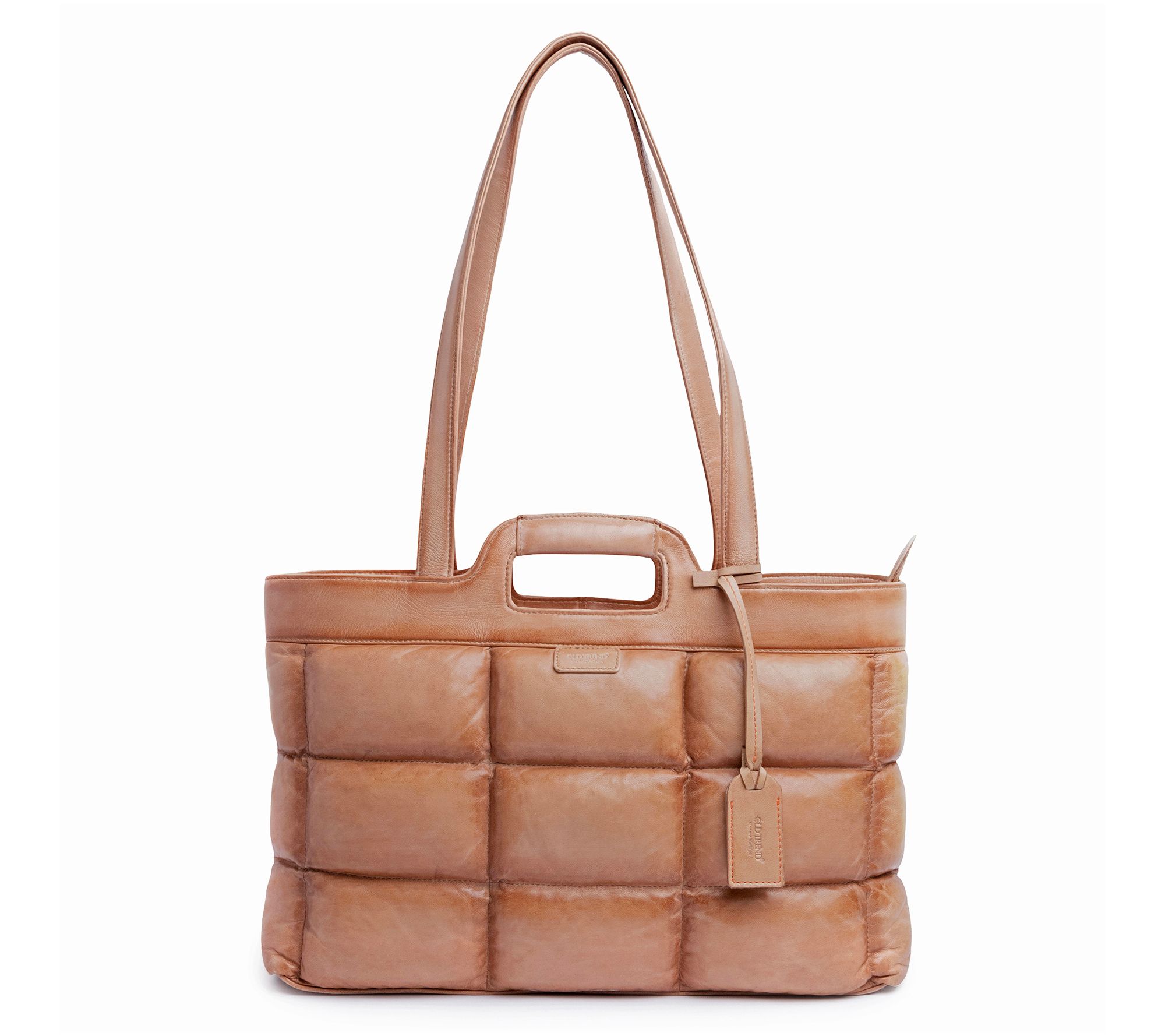 Old Trend Puffy Clover Leather Tote