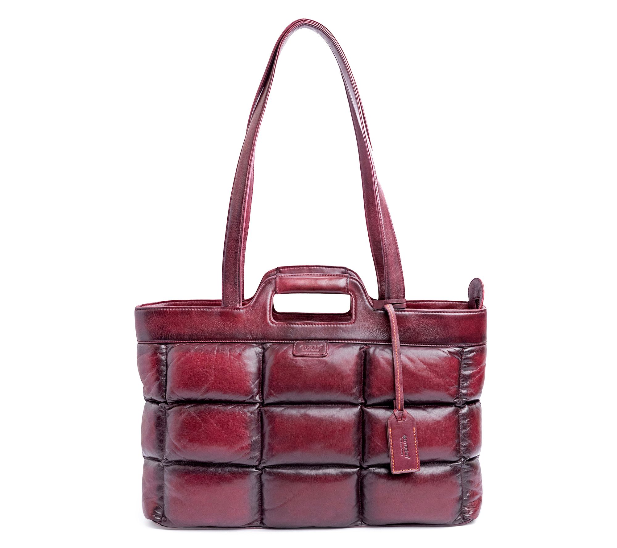 Old Trend Puffy Clover Leather Tote