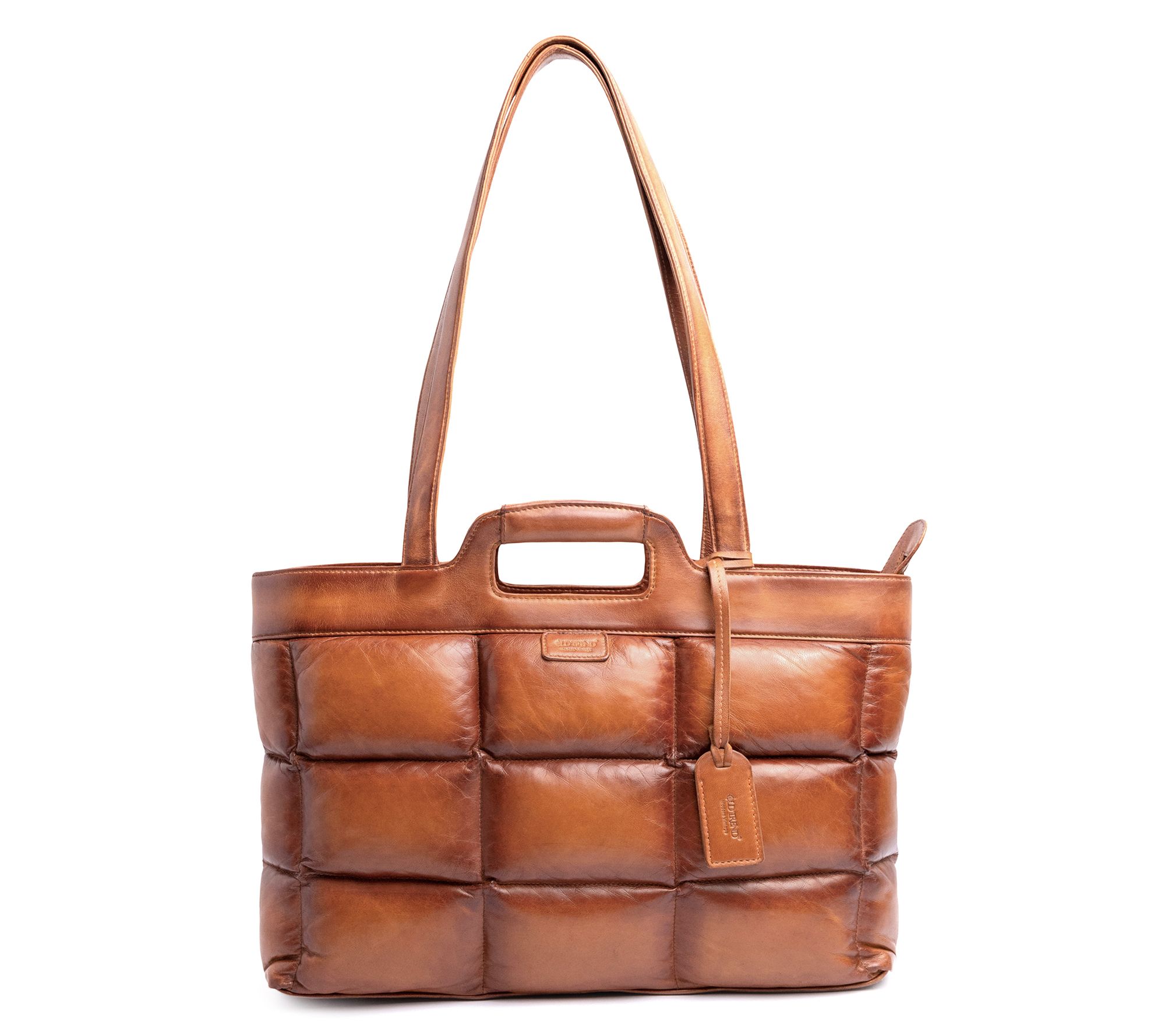 Old Trend Puffy Clover Leather Tote
