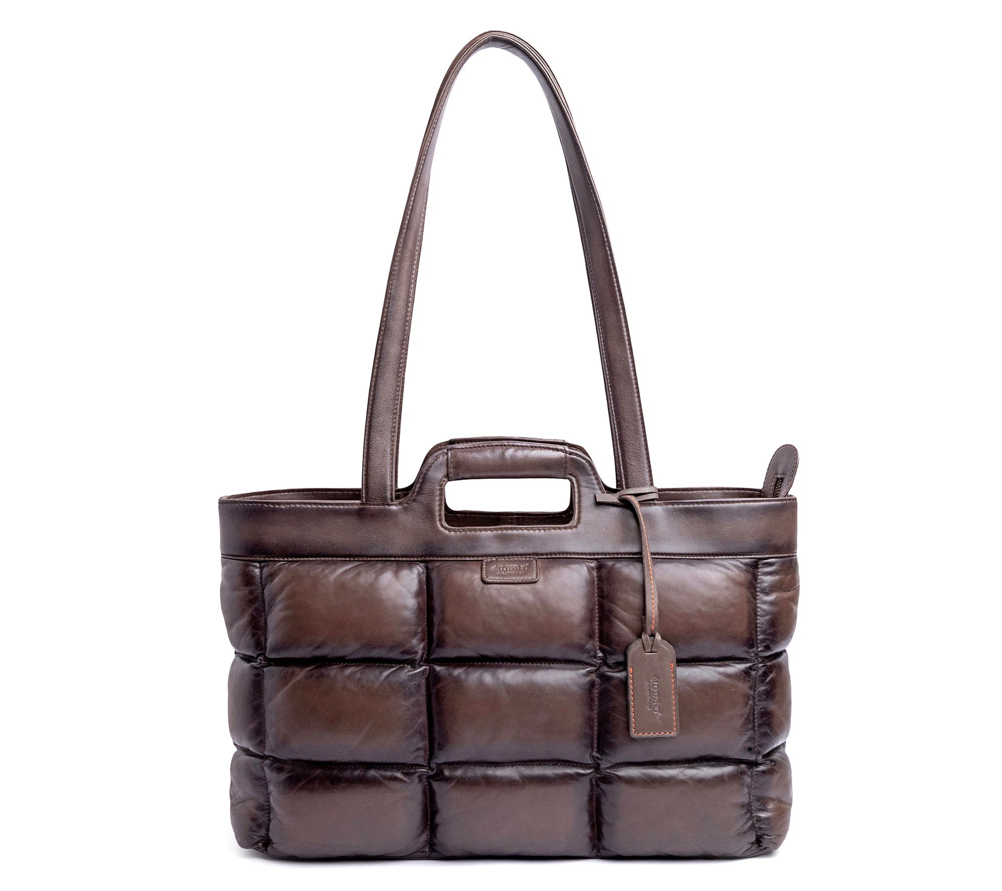 Old Trend Puffy Clover Leather Tote