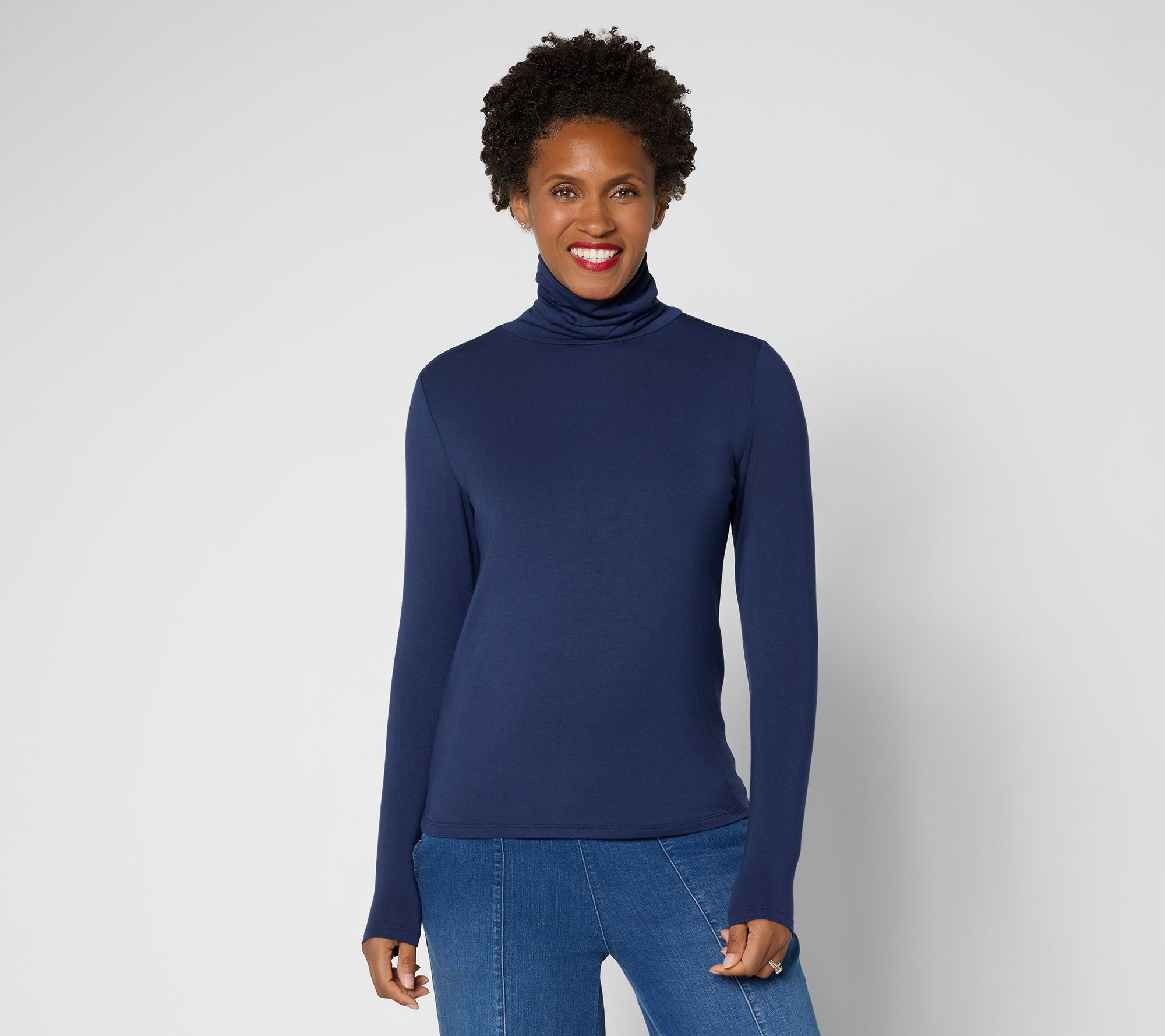 Joan Rivers Wardrobe Builders ButterSoft Turtleneck Top