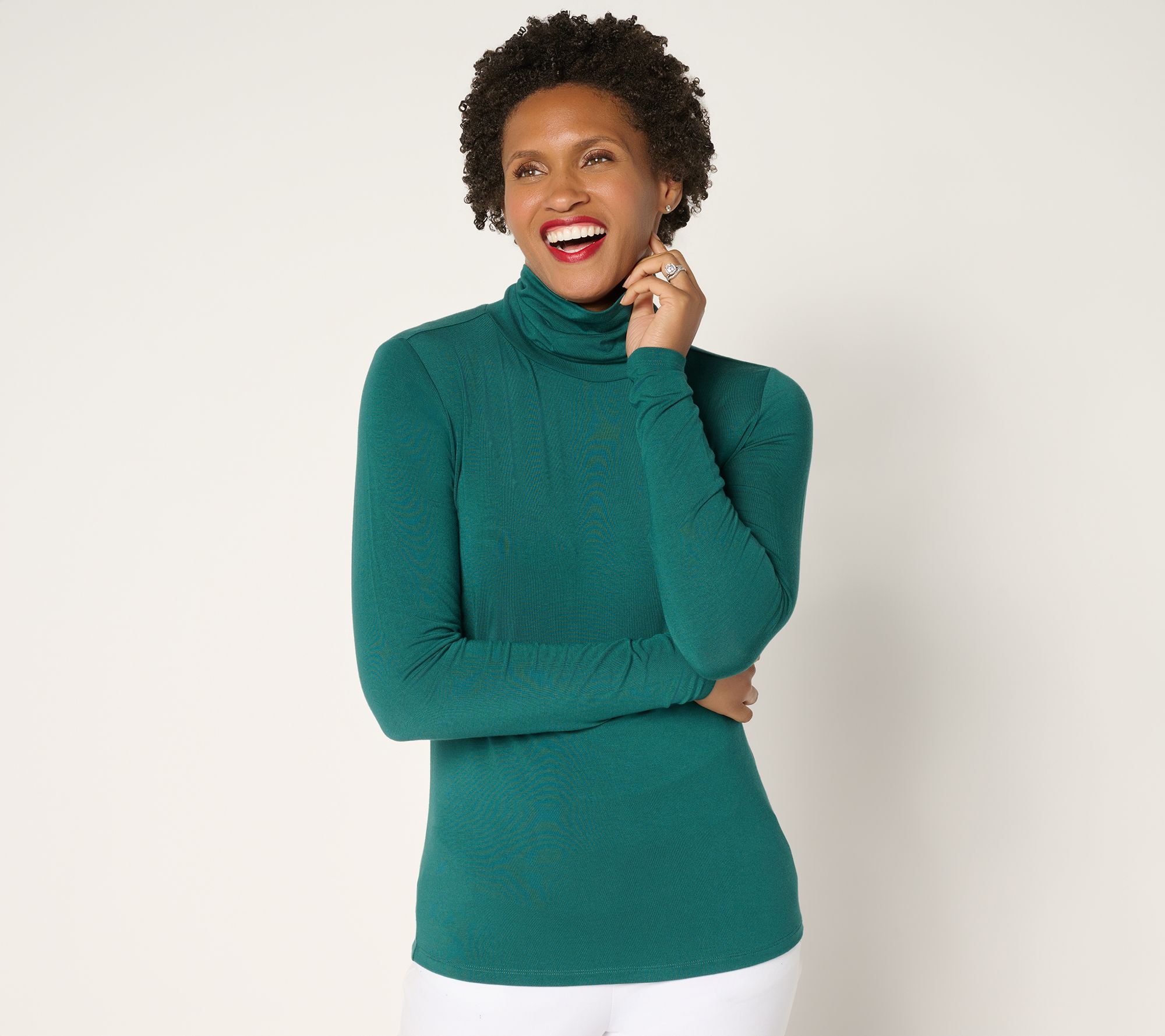 Joan Rivers Wardrobe Builders ButterSoft Turtleneck Top