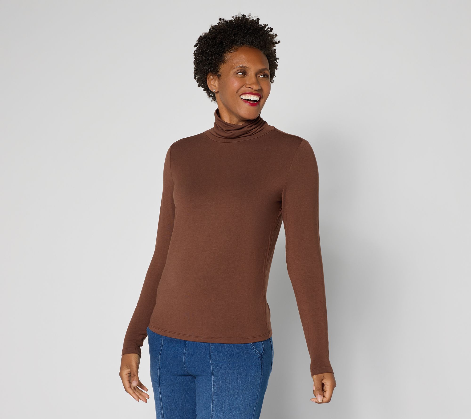 Joan Rivers Wardrobe Builders ButterSoft Turtleneck Top