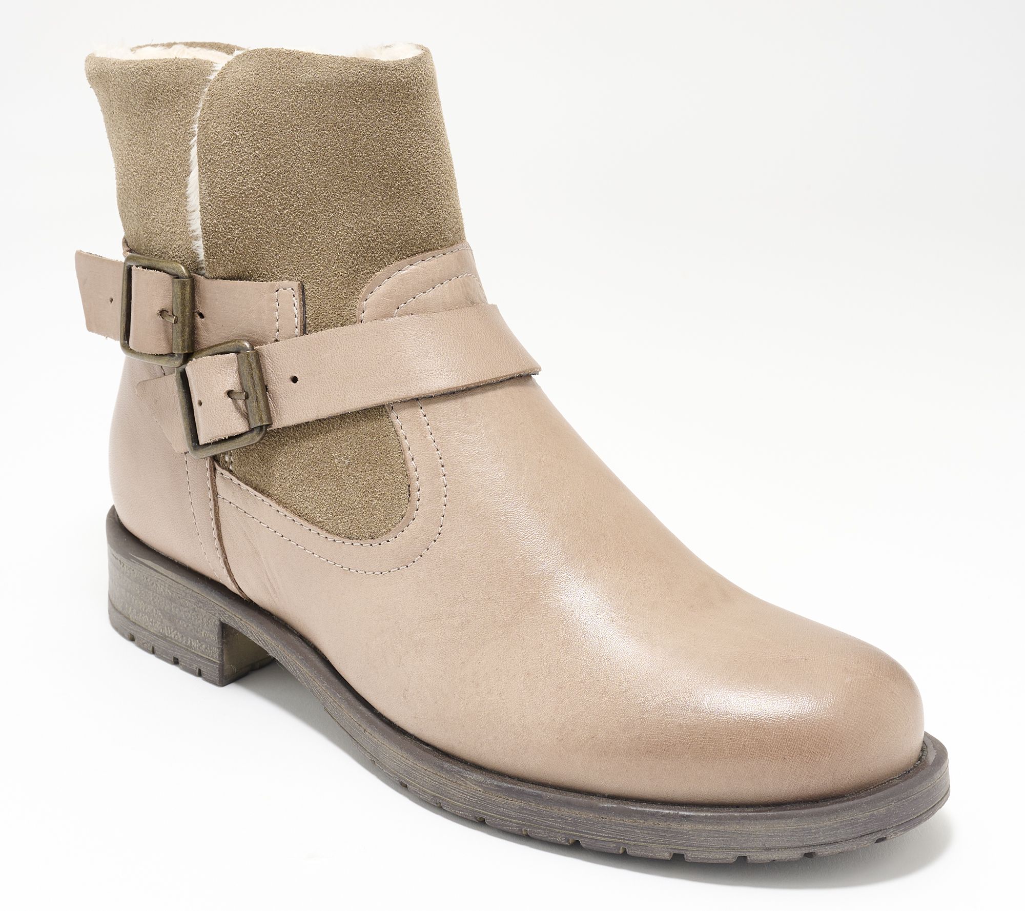Miz Mooz Leather Cozy Lined Ankle Boots - Portage