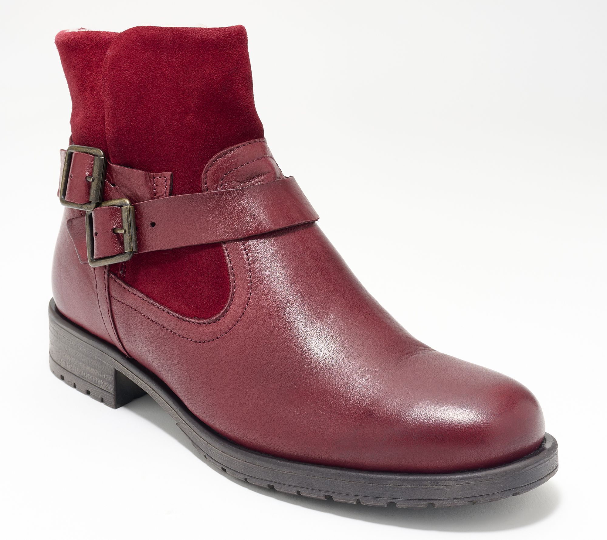 Miz Mooz Leather Cozy Lined Ankle Boots - Portage