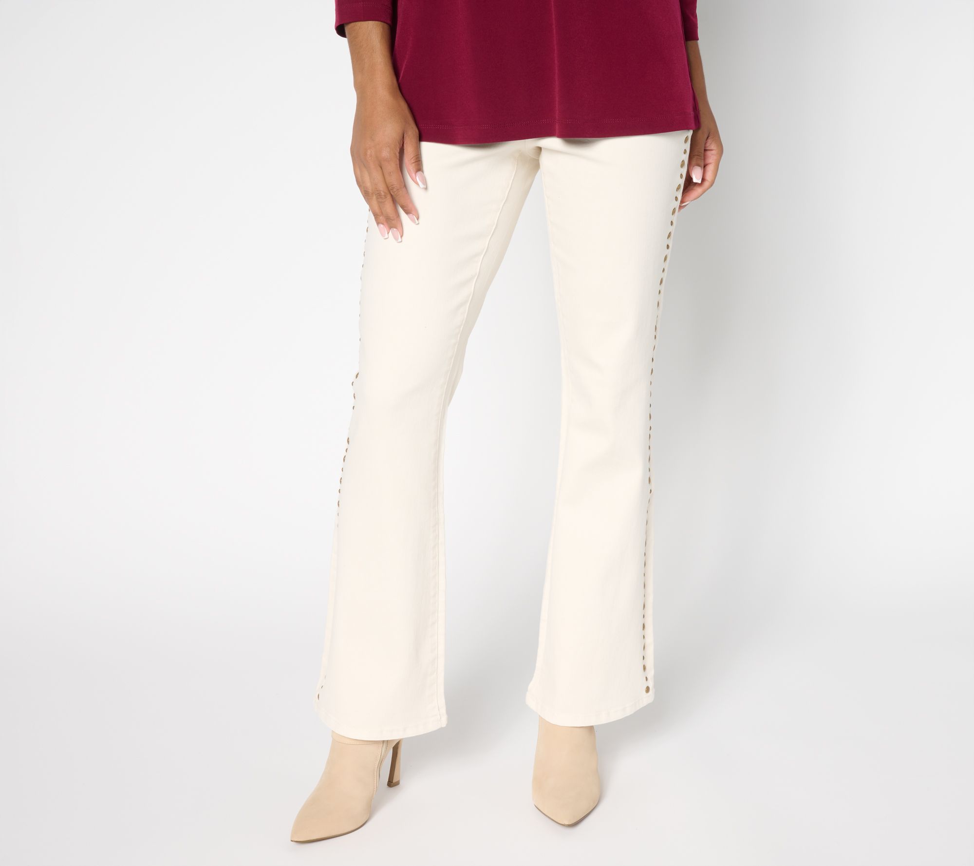 Ree by The Pioneer Woman Petite Boot Cut Studded Jeans