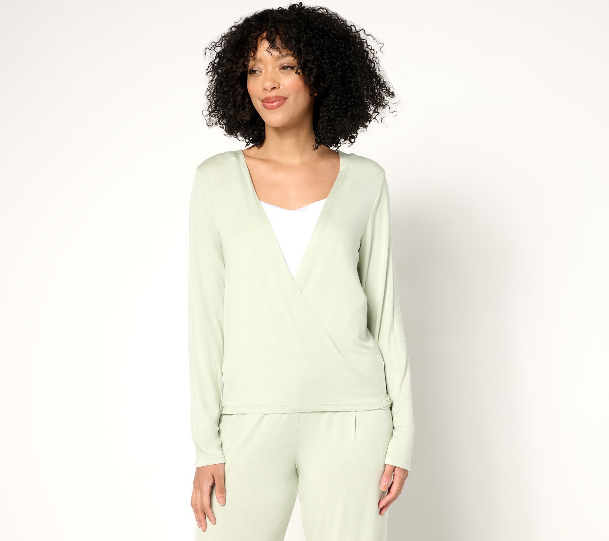 "As Is" Cuddl Duds Soft Stretch Everyday Cardigan