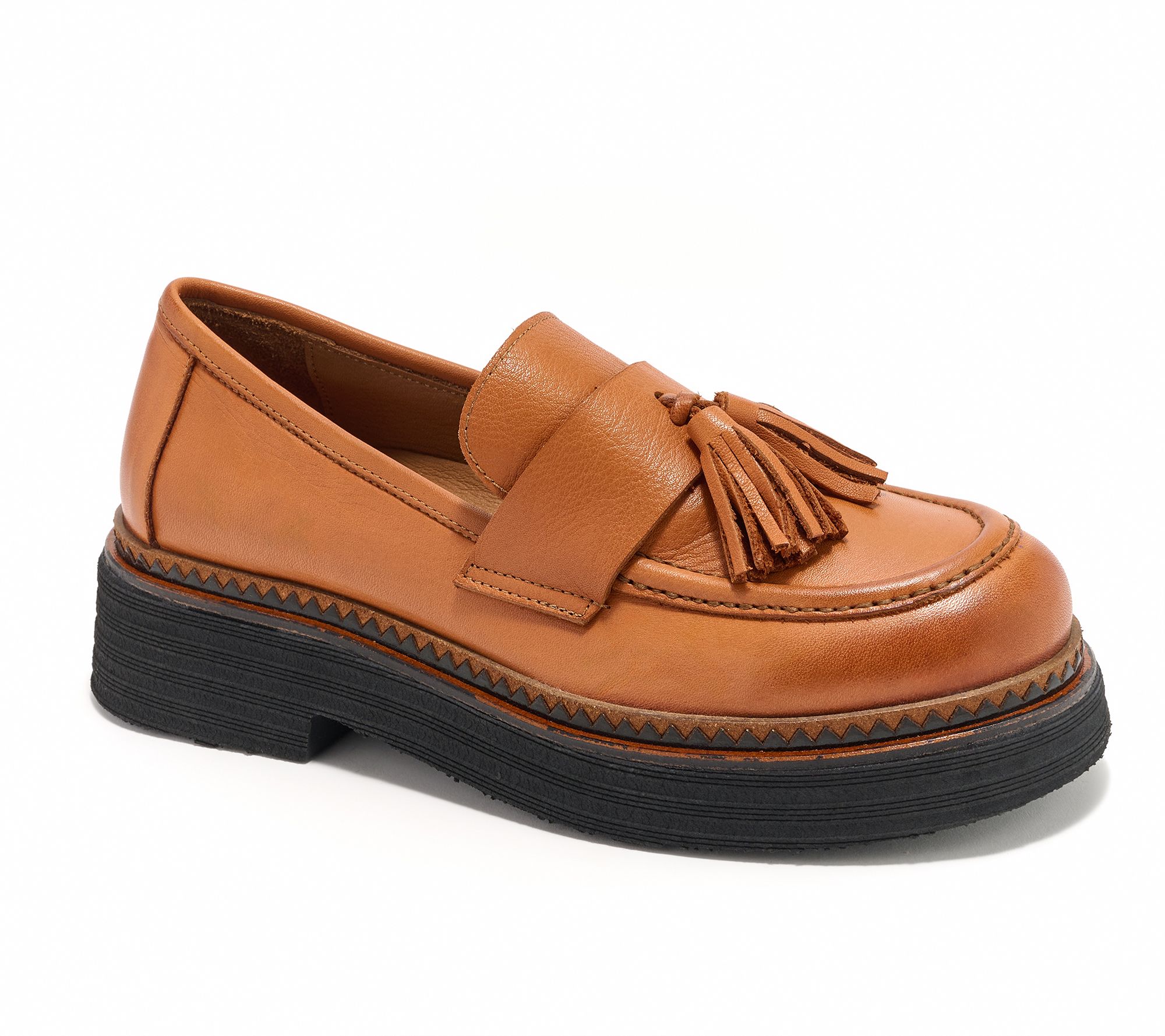 Bueno Leather Tassel Loafers - Gillian
