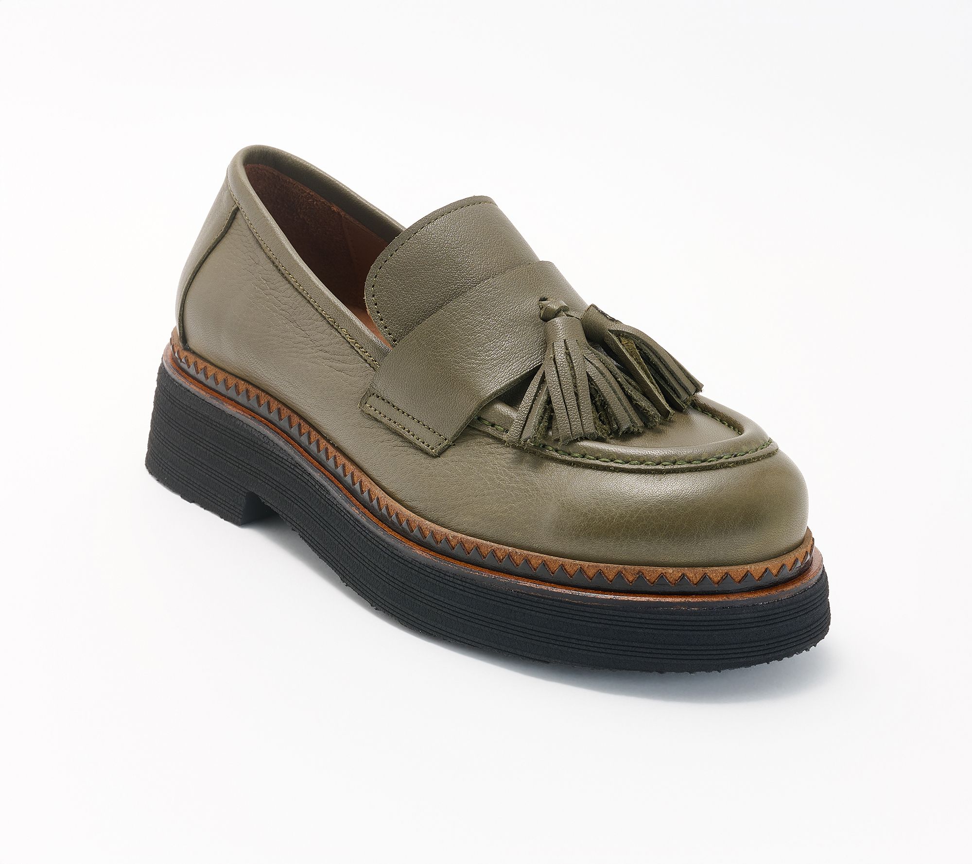 Bueno Leather Tassel Loafers - Gillian