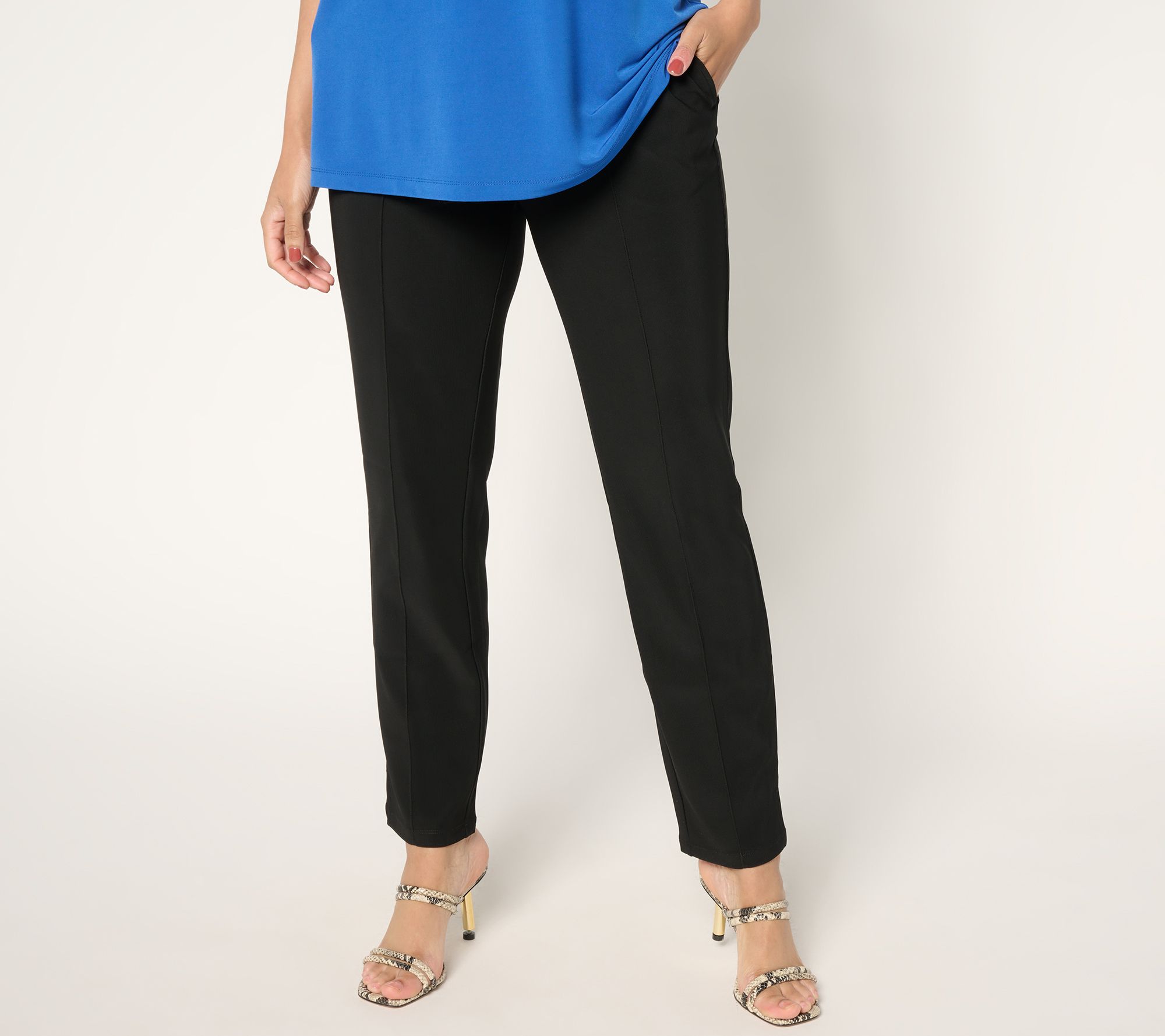 "As Is" Attitudes by Renee Regular Euro Knit Straight Pants