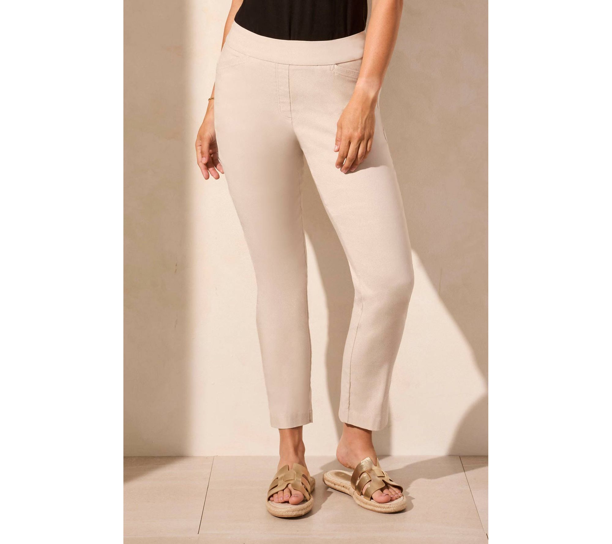 Tribal Flatten It Pull-On Ankle Pant With BackSeam