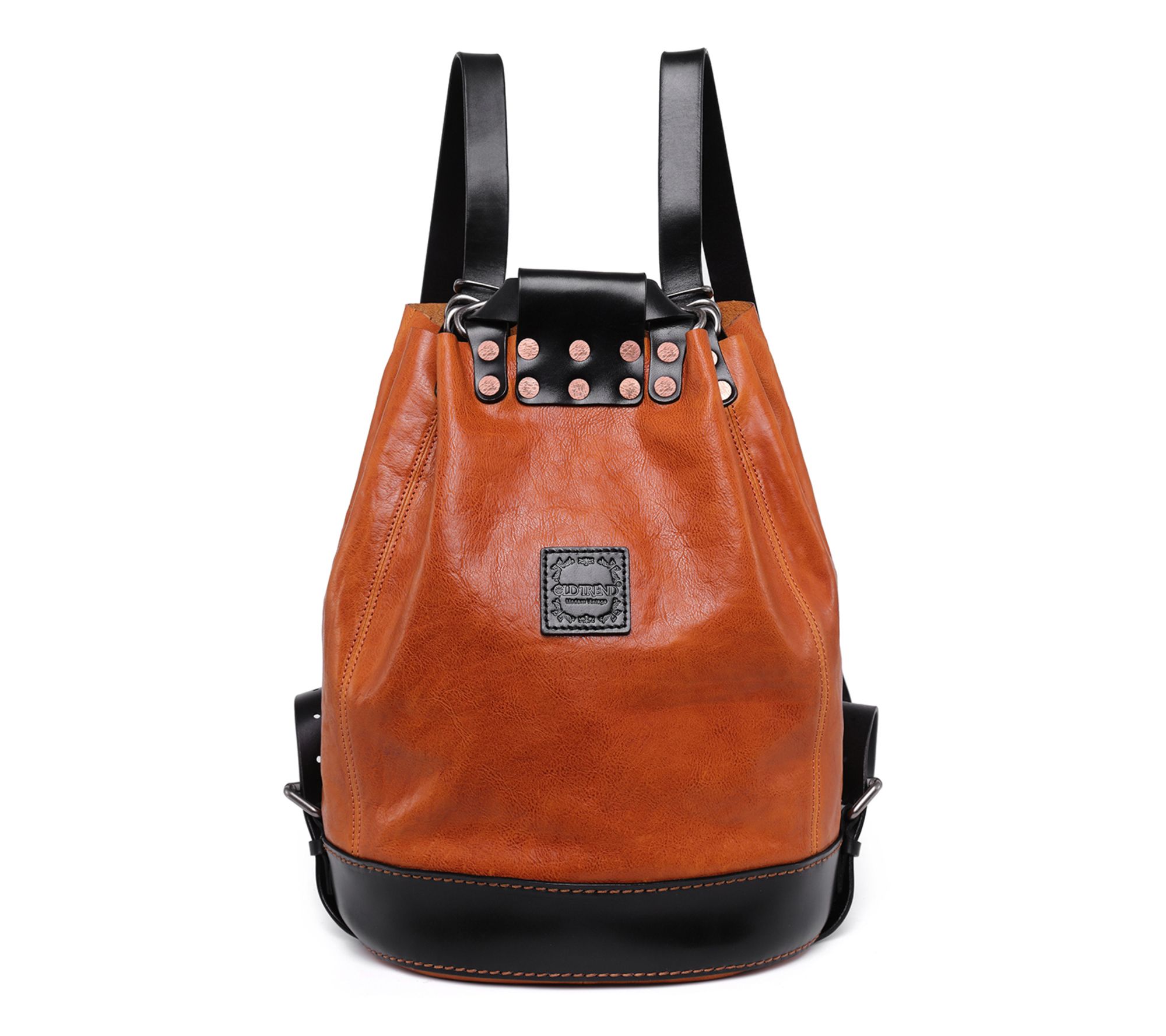 Old Trend Canna Leather Bucket Backpack