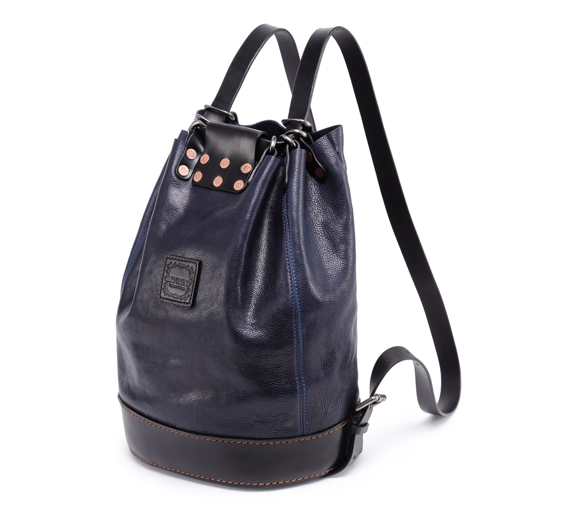 Old Trend Canna Leather Bucket Backpack