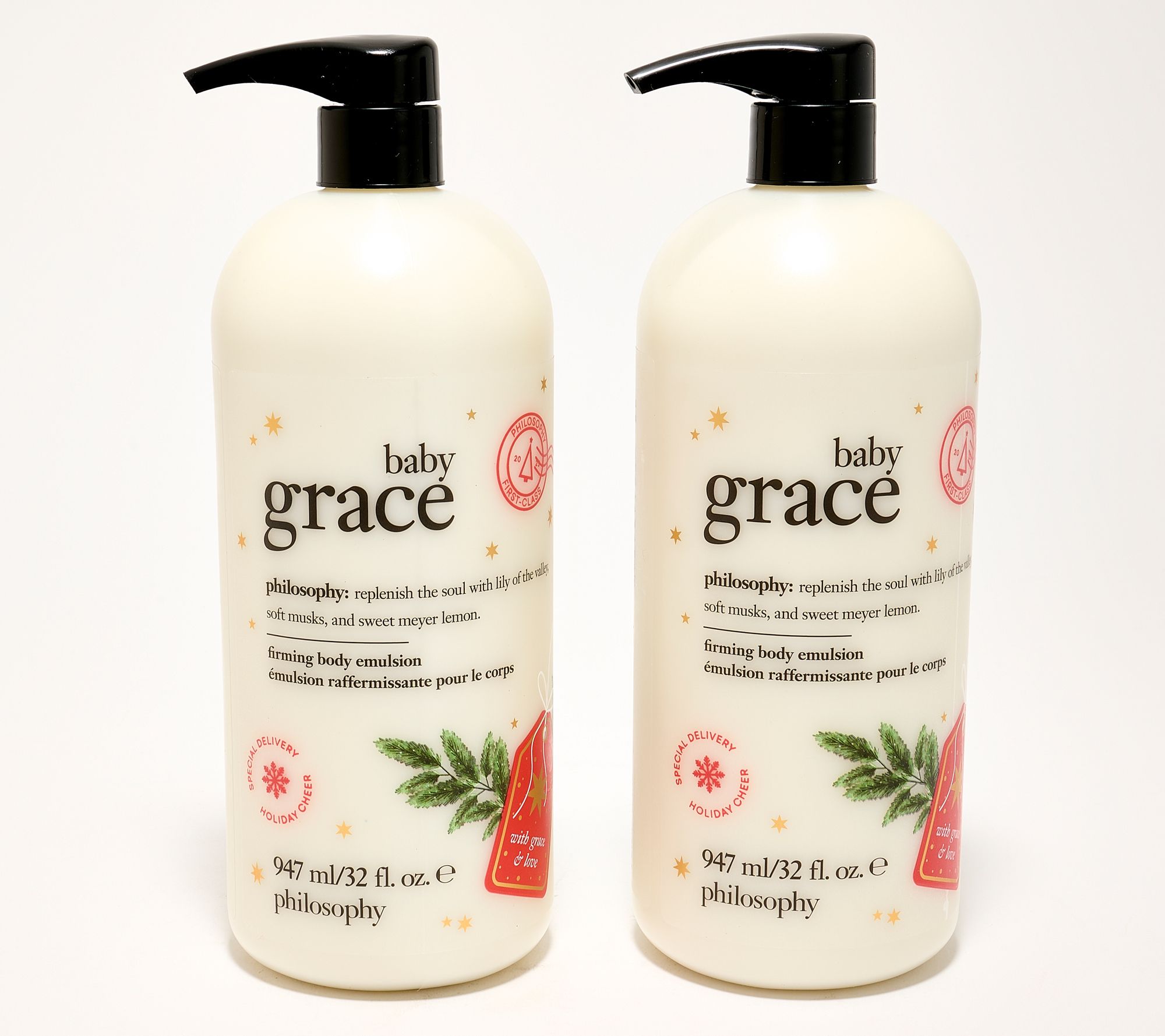 philosophy supersize holiday edition grace & love 32oz lotion duo