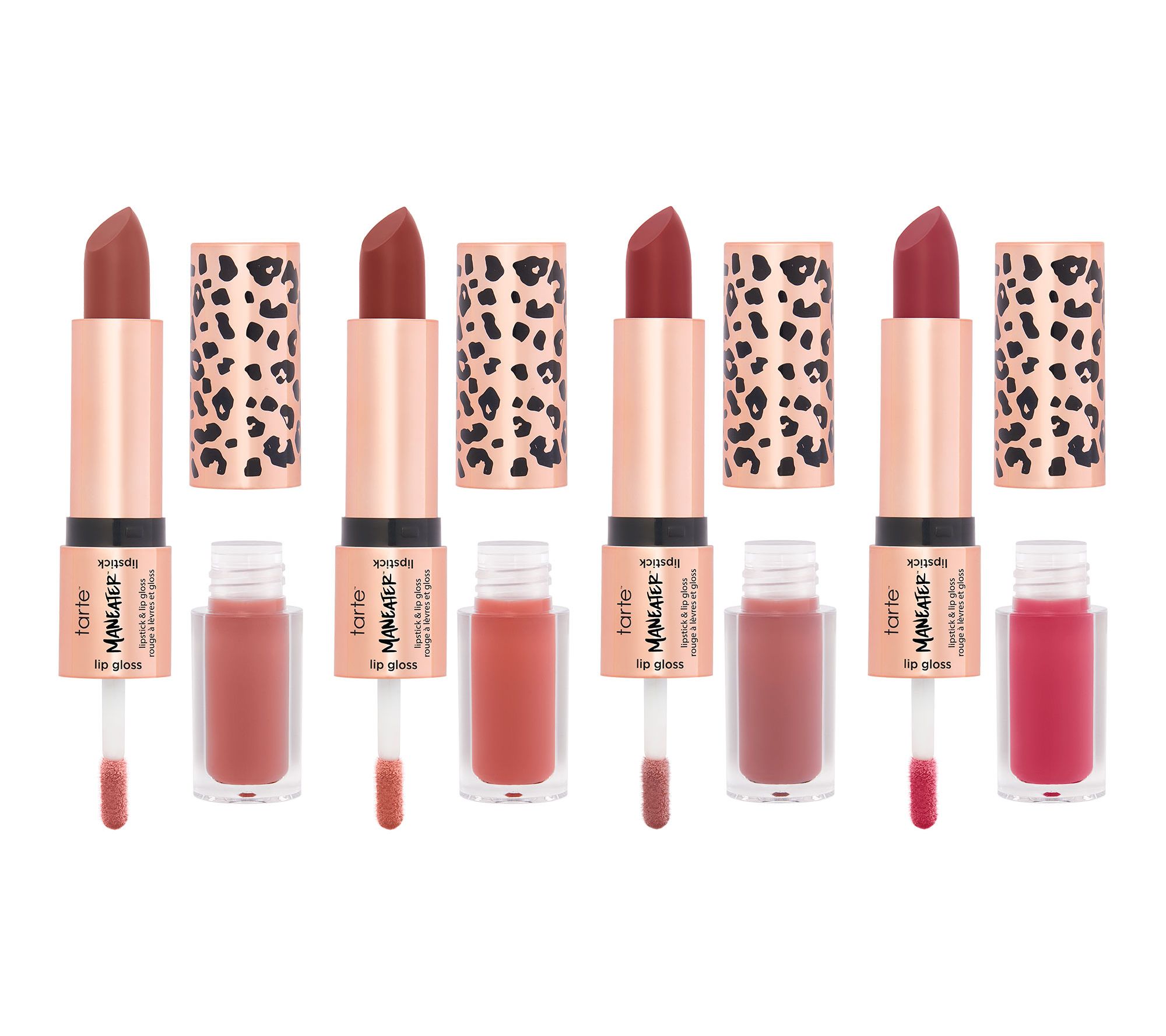 tarte maneater lipstick & plumping lip gloss quad