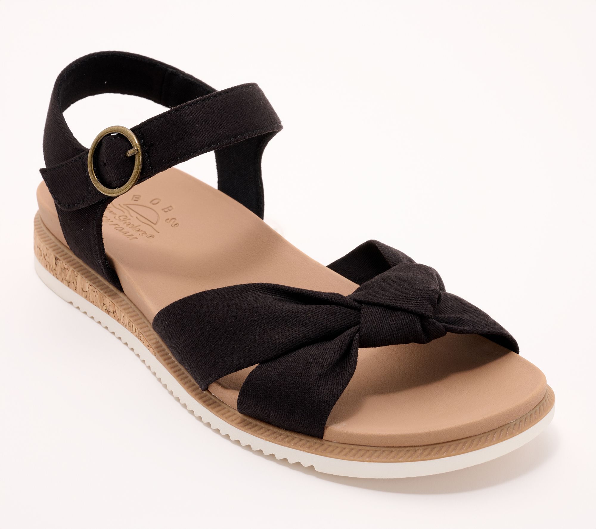 "As Is" Skechers BOBS Desert Kiss Adjustable Sandals- Peak