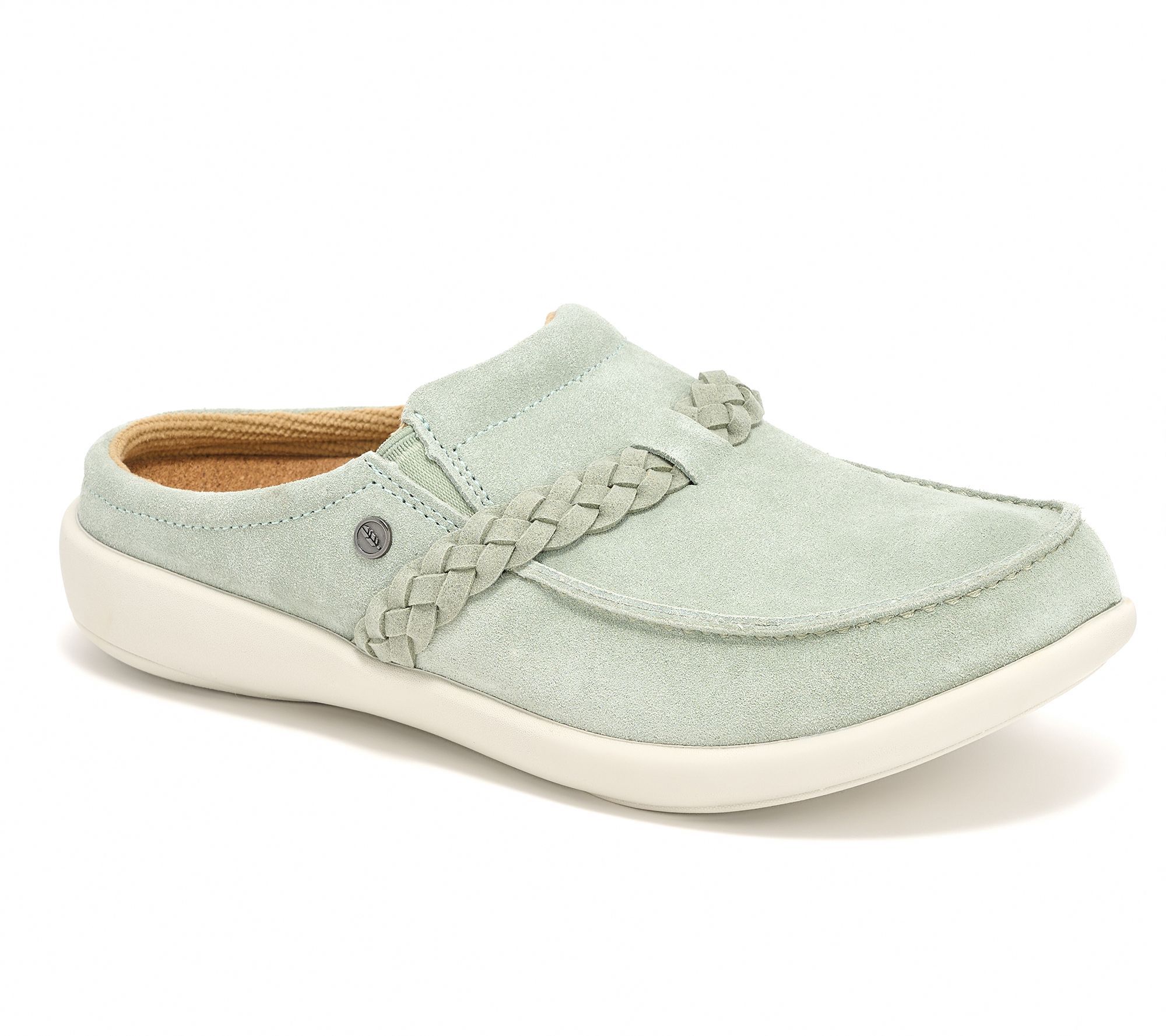 Revitalign Orthotic Braided Leather Mules - Siesta Braidy