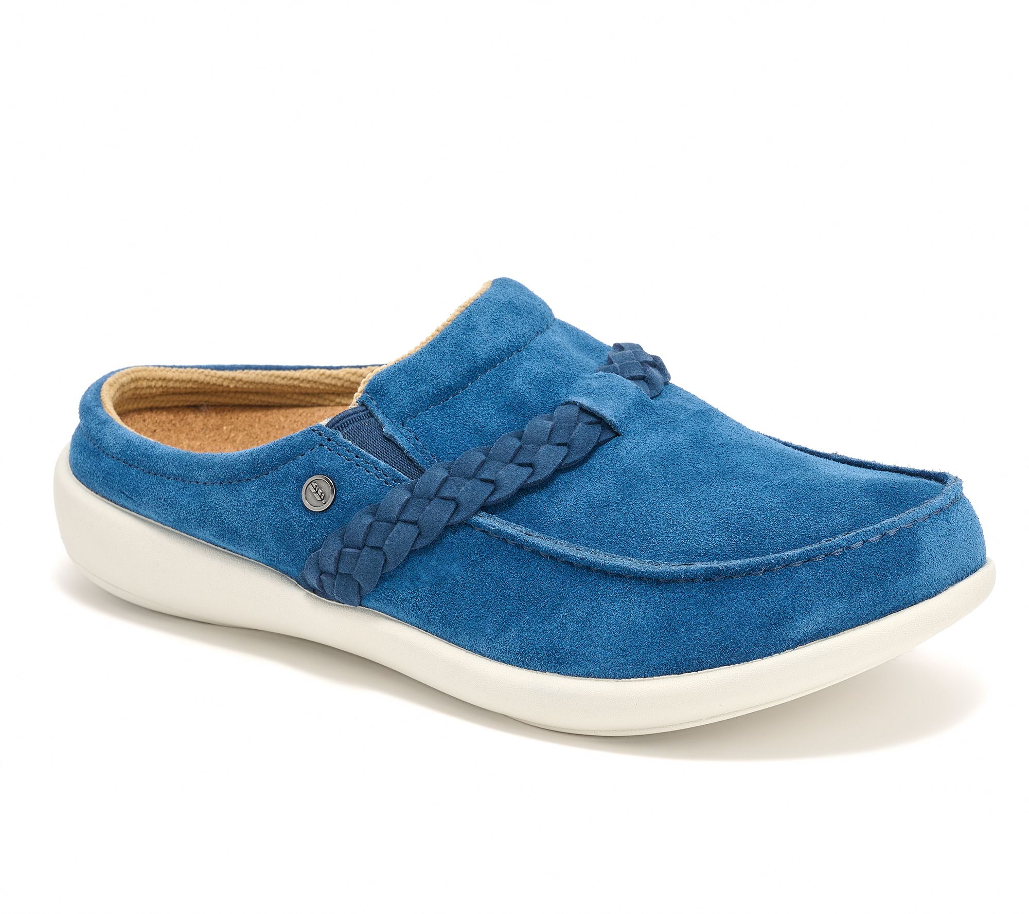 Revitalign Orthotic Braided Leather Mules - Siesta Braidy