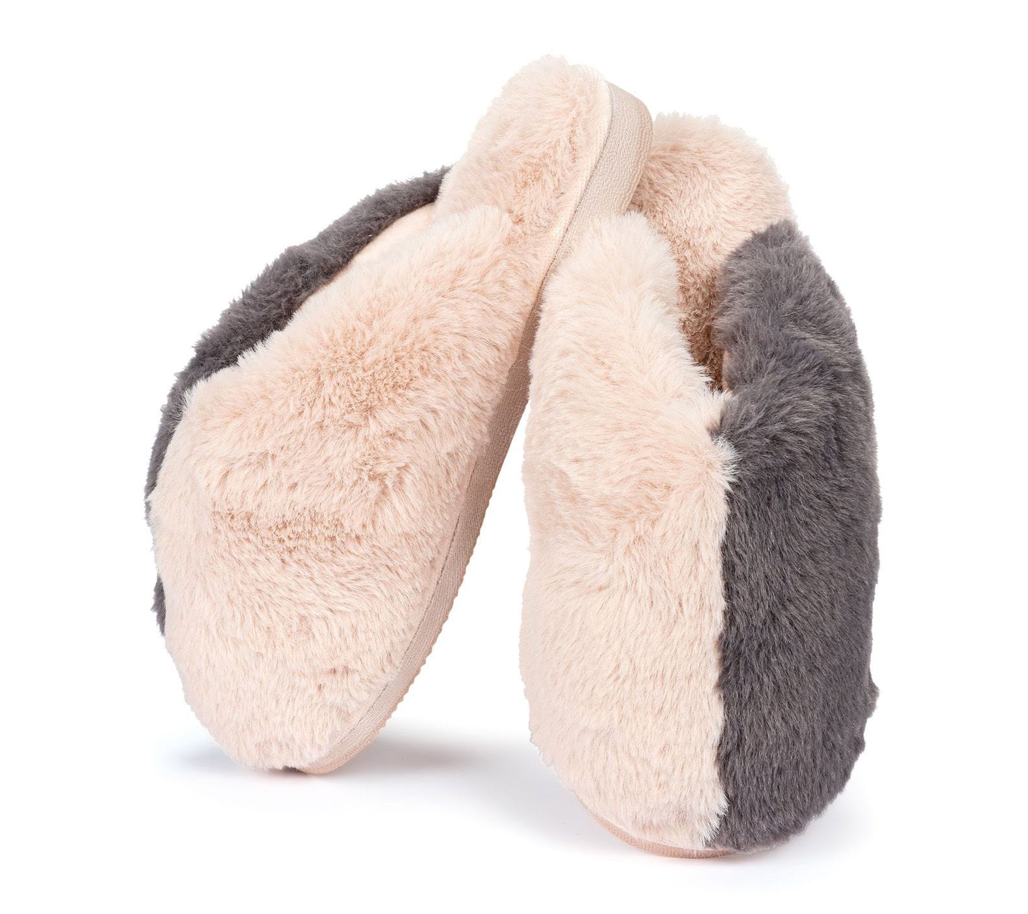 Memoi Women's Colorblock Plush Slippers