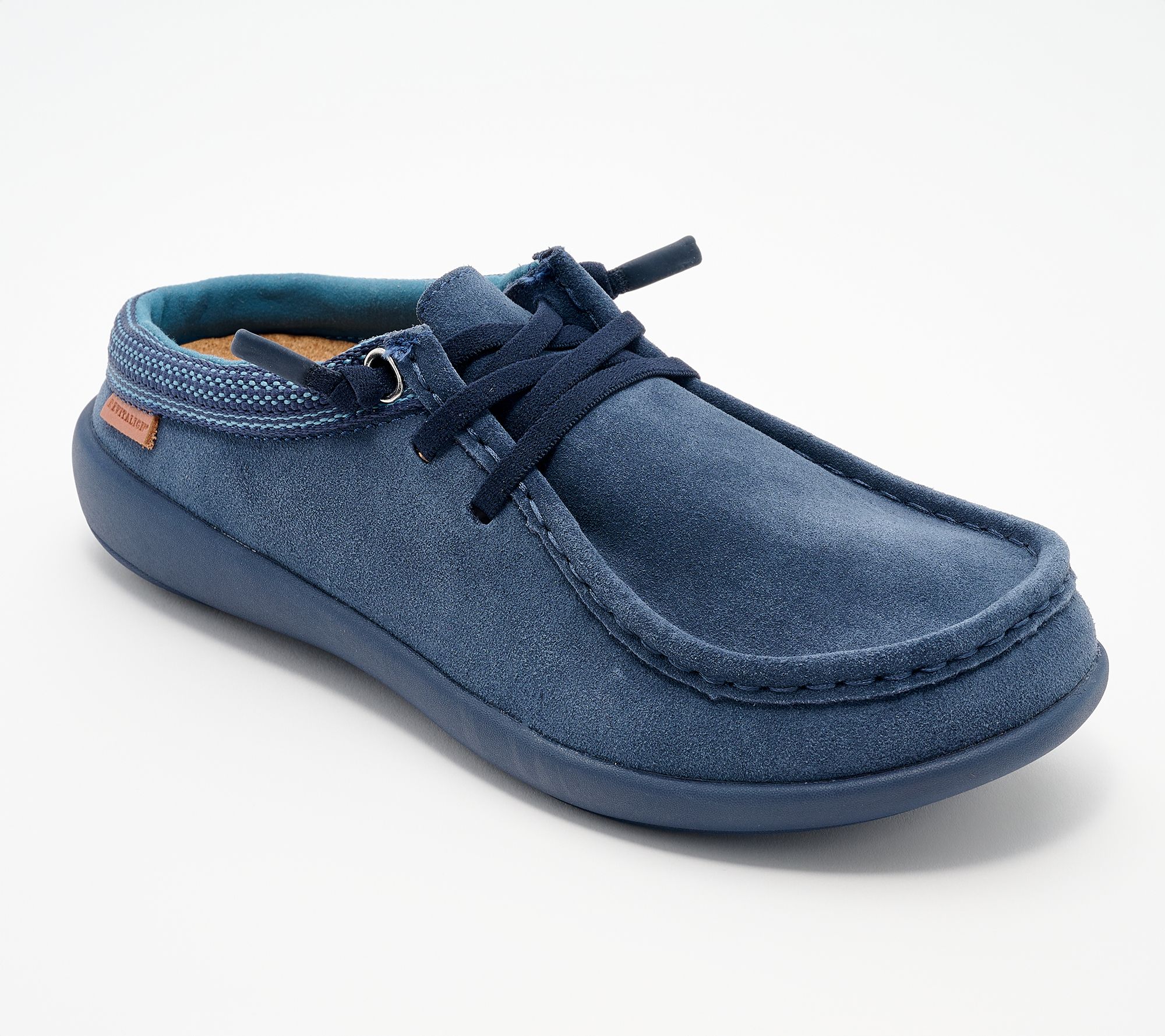 Revitalign Orthotic Suede Mules - Carefree Bluff