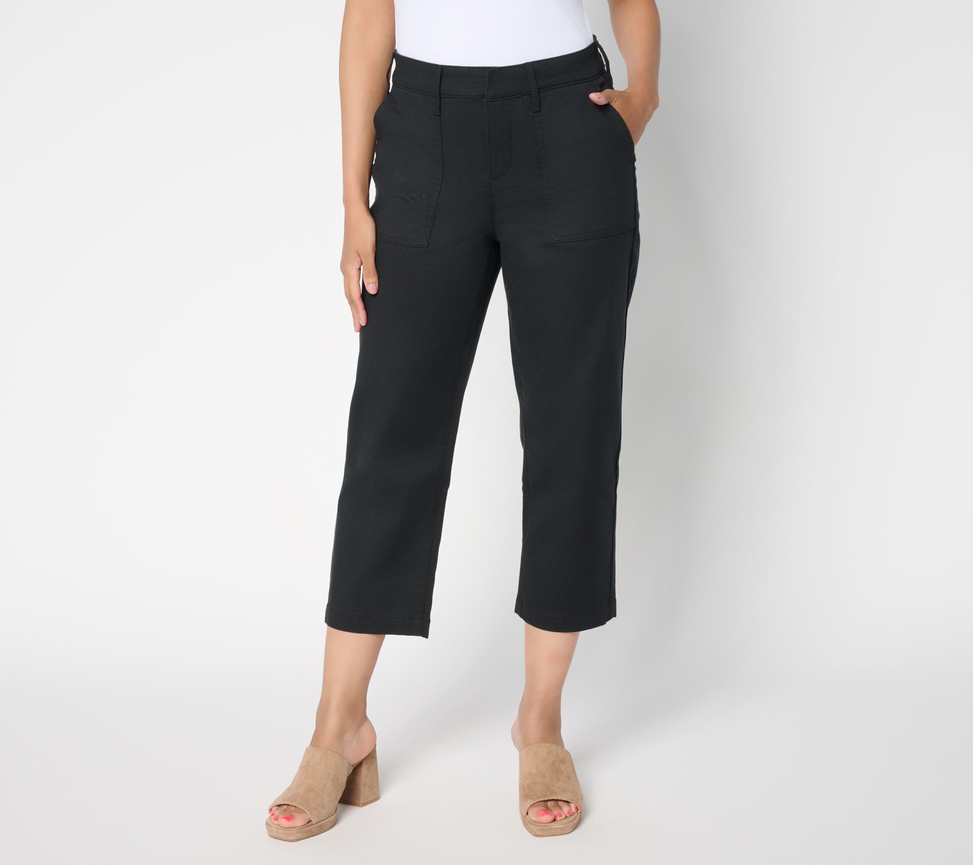 "As Is" NYDJ Stretch Twill Relaxed Straight Leg Utility Pant