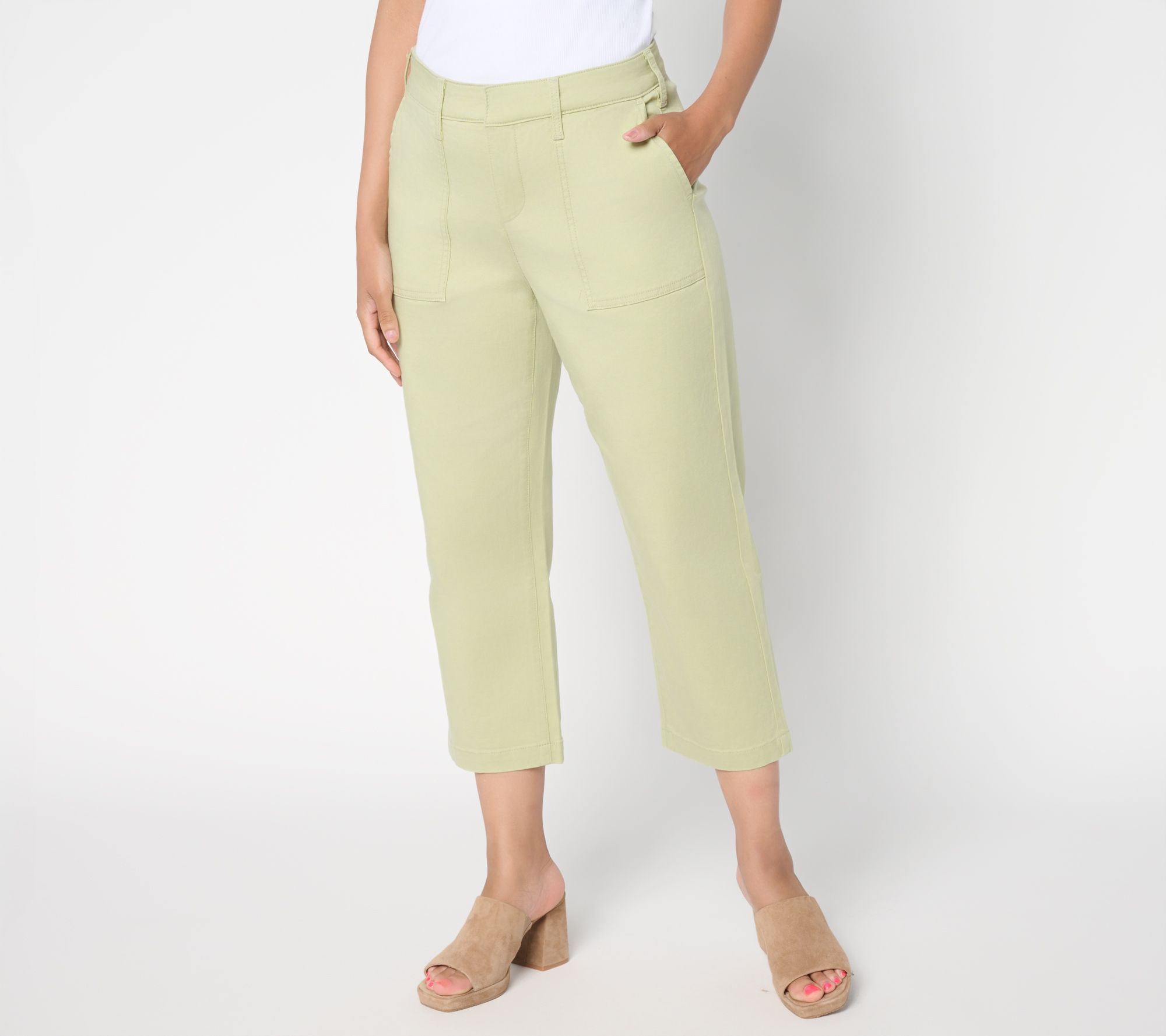 "As Is" NYDJ Stretch Twill Relaxed Straight Leg Utility Pant