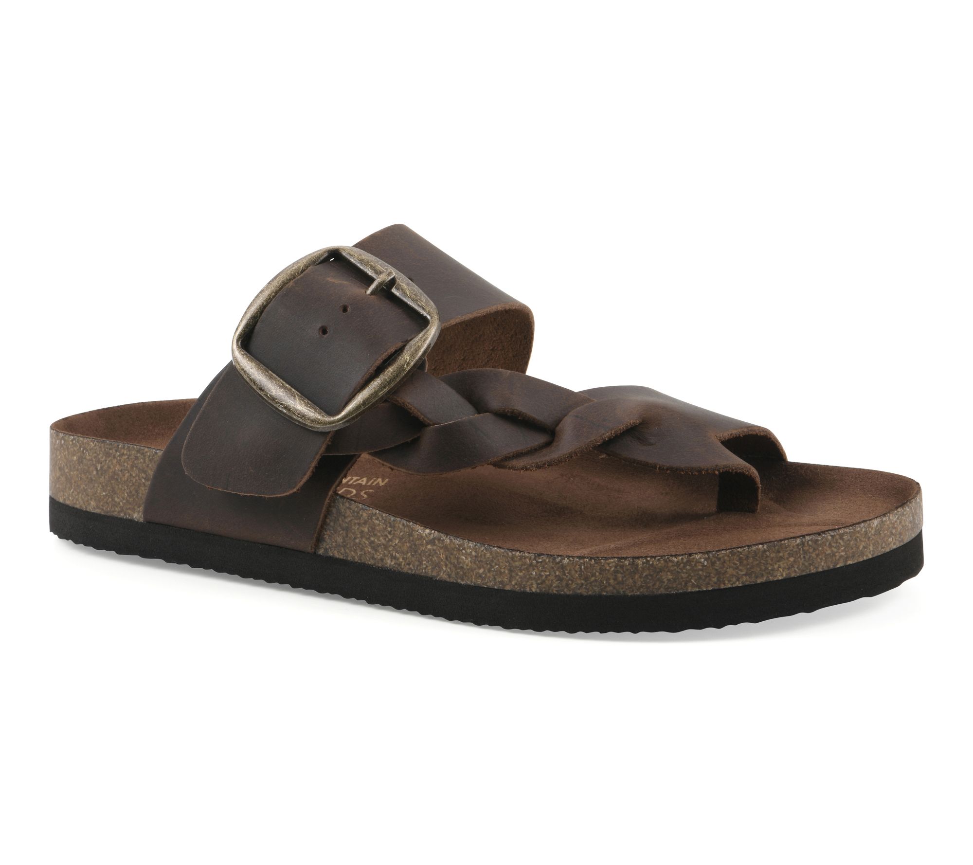 White Mountain Footbeds Leather Sandals- Harleta