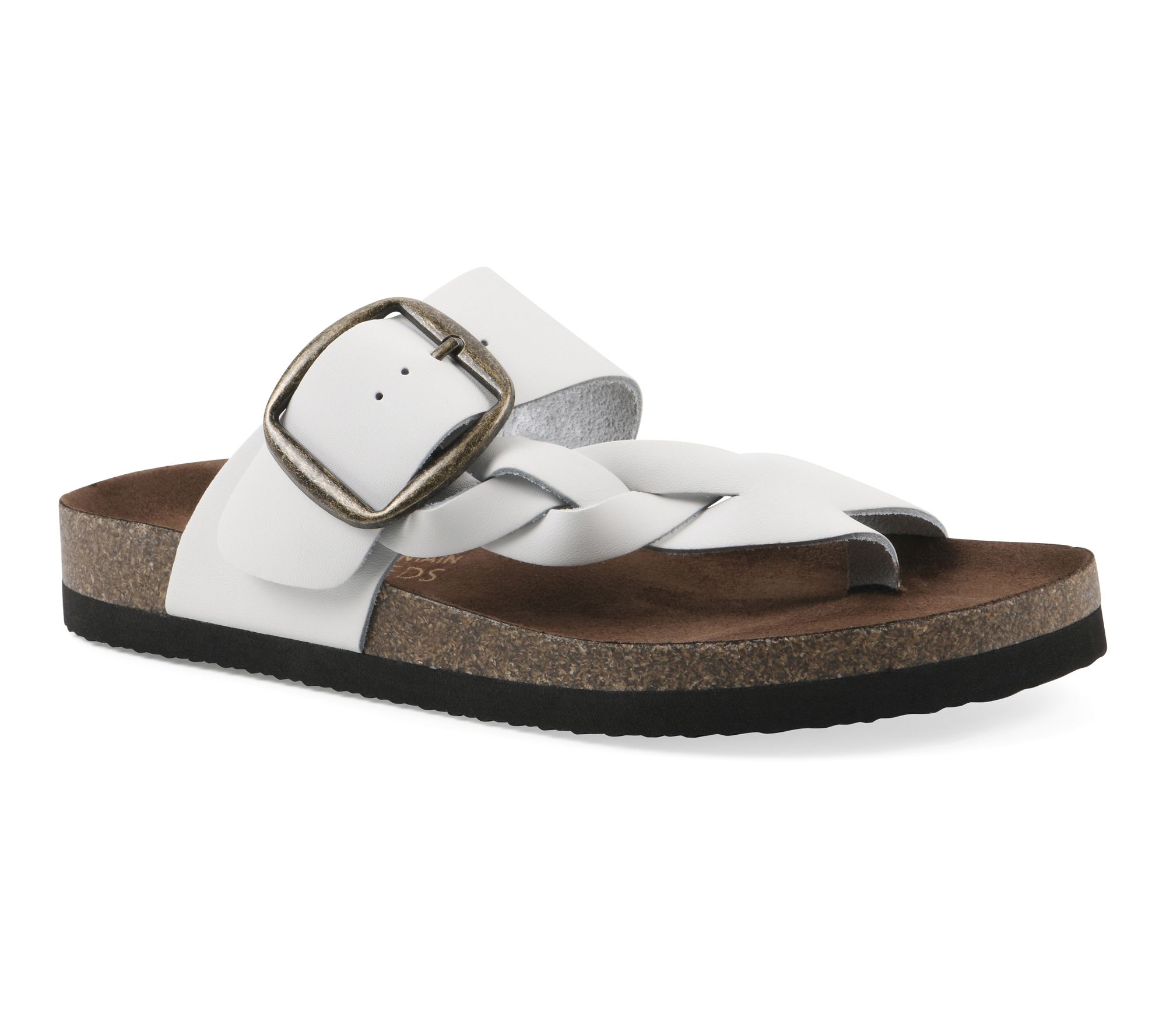 White Mountain Footbeds Leather Sandals- Harleta