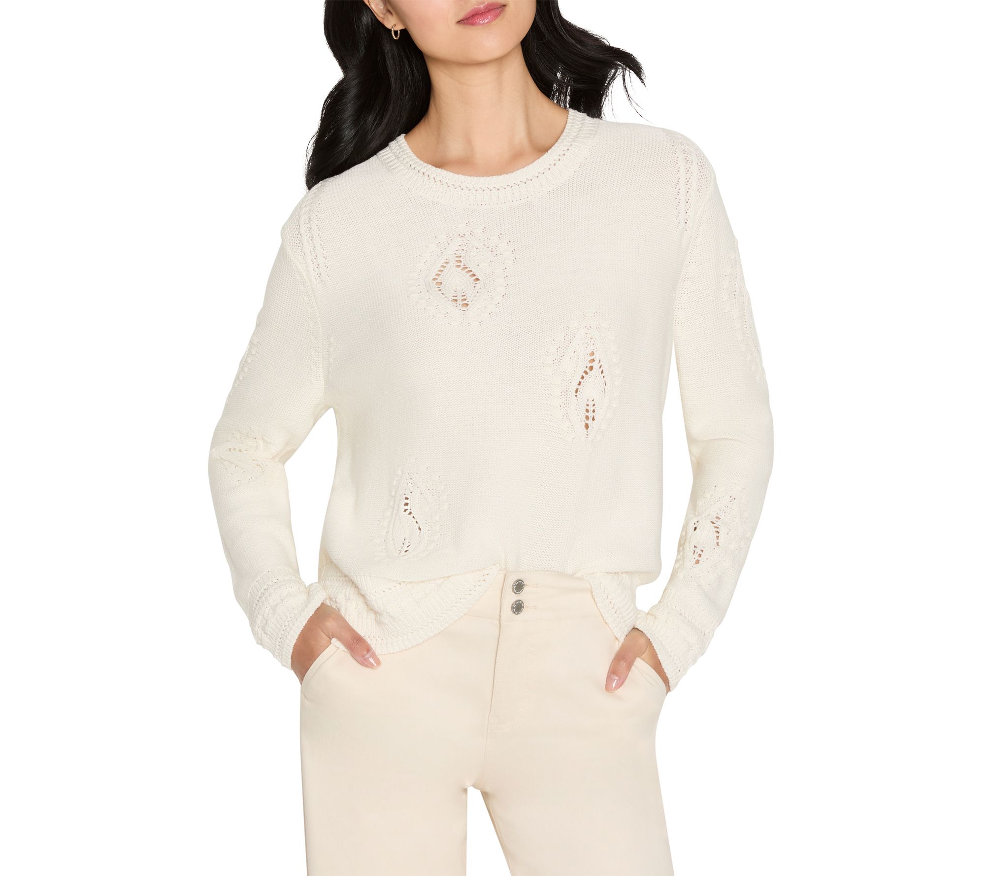 NIC+ZOE Paisley Dot Sweater