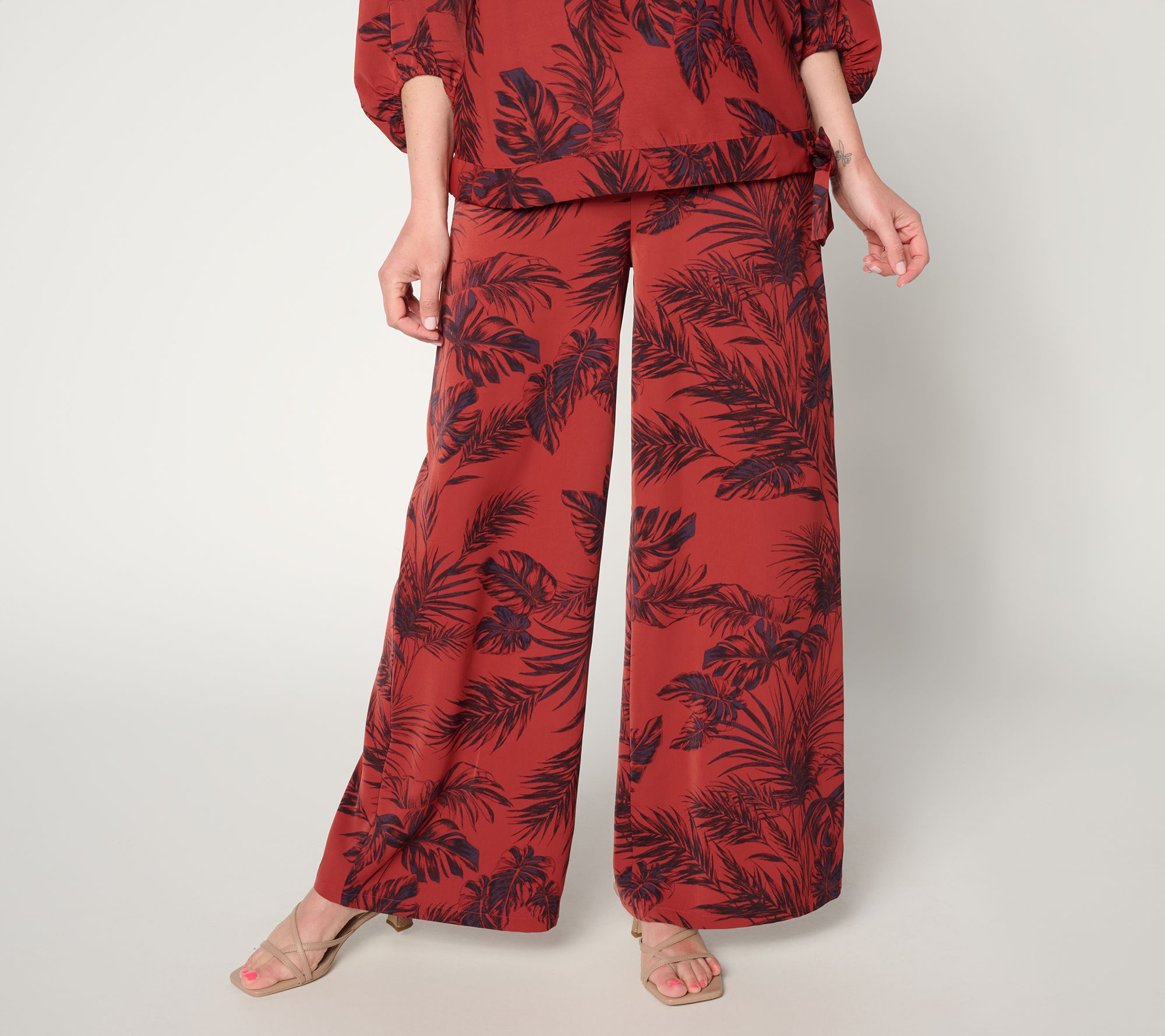 BEAUTIFUL by Lawrence Zarian Regular Printed Pull-On Wide Leg Pant