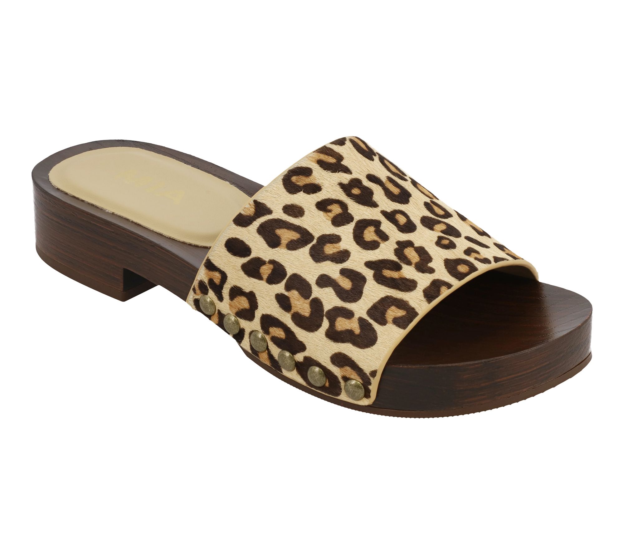MIA Leopard Slide Sandals - Lanell-P