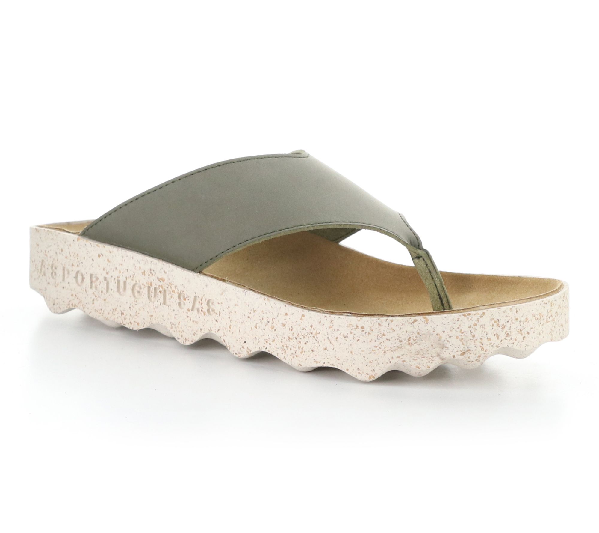 Asportuguesas Eco Nubuck Slip-On Thong Sandals - Cami223Asp