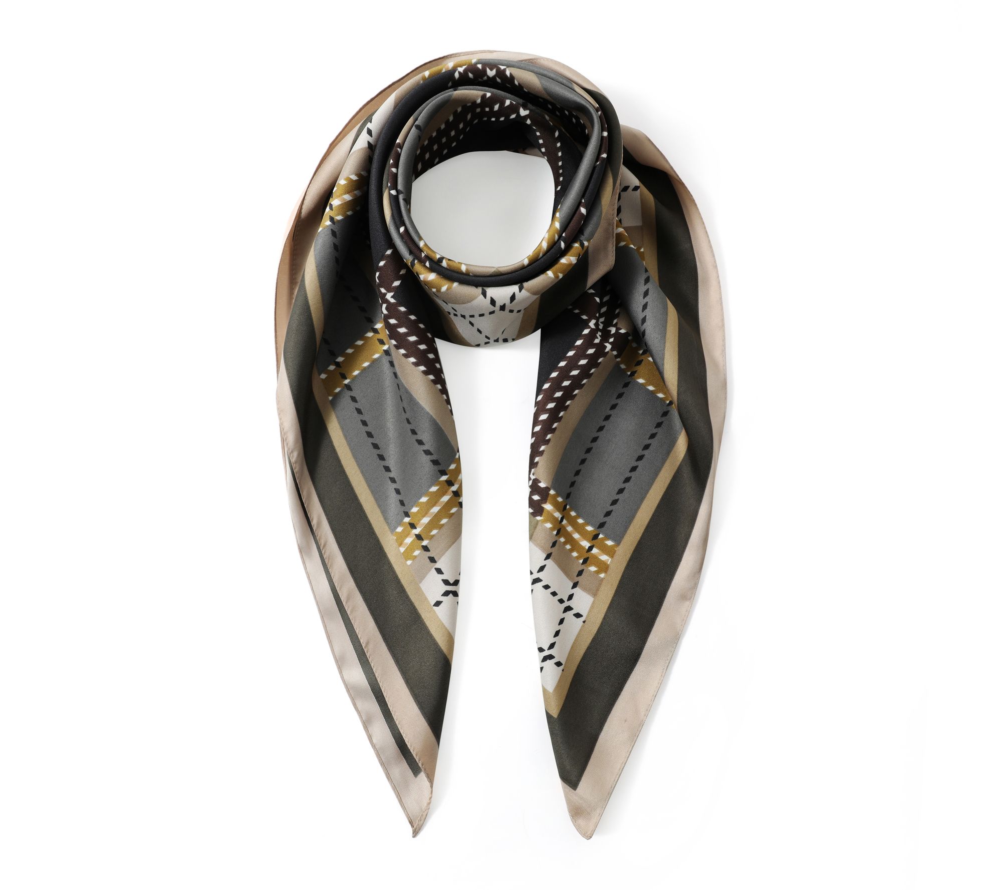  Youzey The Carlisle Soft Square Neck Scarf 35"x 35"