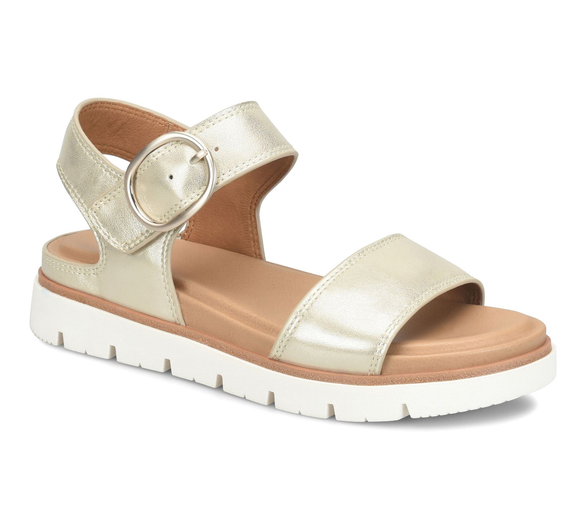 Sofft Leather Sporty Platform Sandal - Gweneth