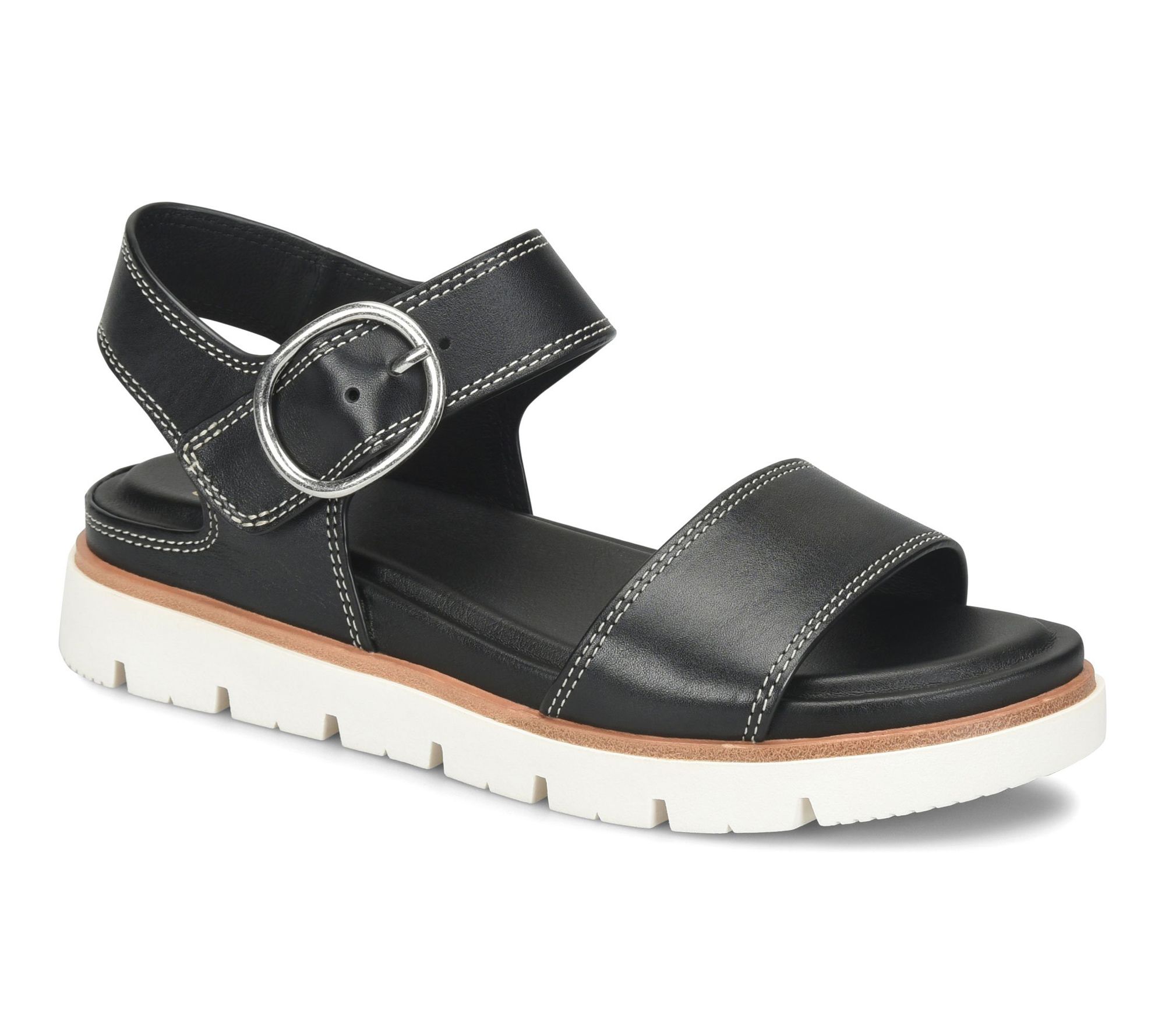 Sofft Leather Sporty Platform Sandal - Gweneth