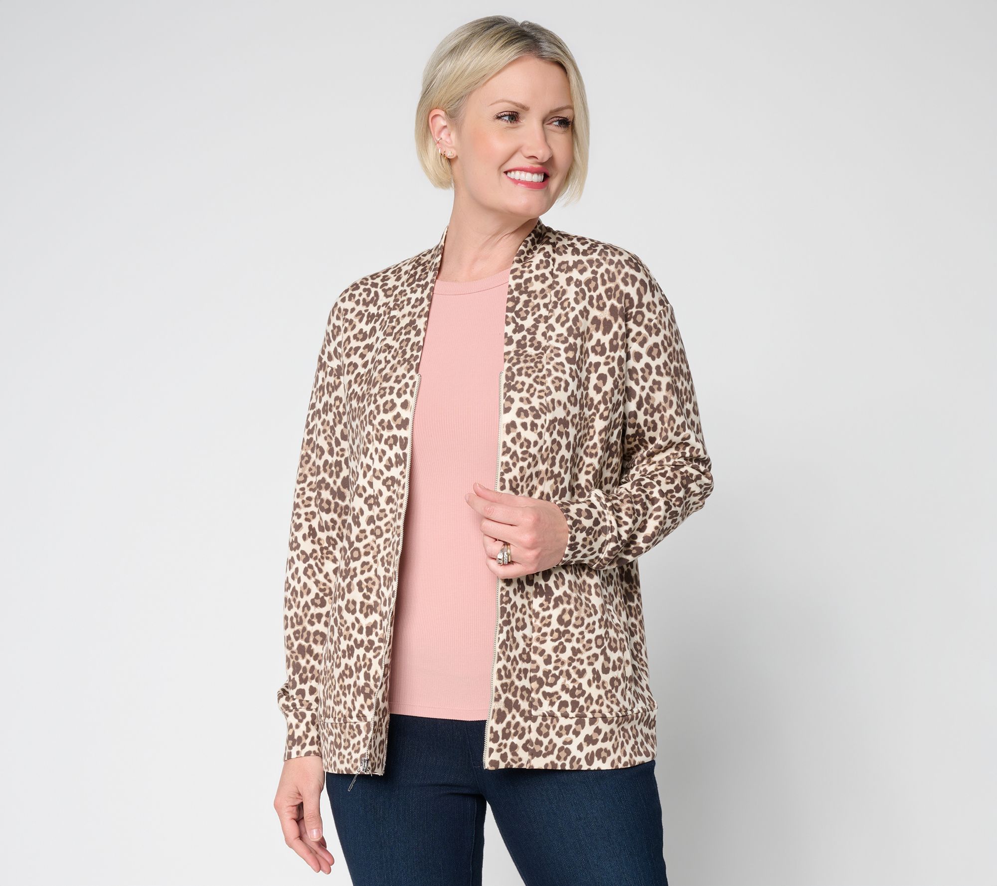 "As Is" Belle by Kim Gravel ScubaLuxe Gold Zip Jacket