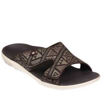 Spenco Men's Adjustable Slide Sandals - Tribal - A355914