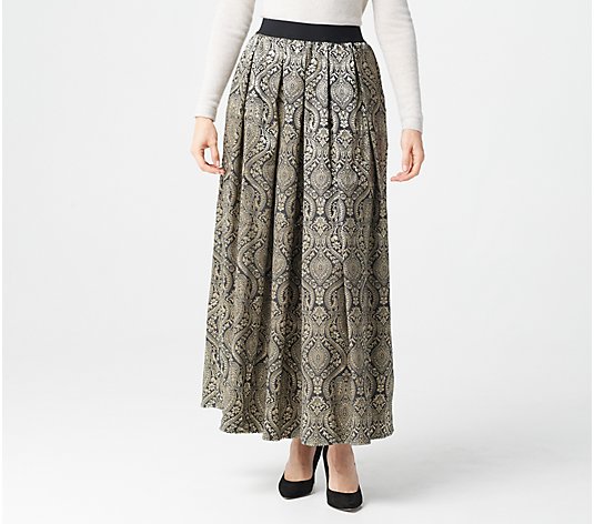Joan Rivers Regular Tapestry Maxi Skirt