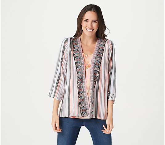 Tolani Collection Printed 3/4-Sleeve Duet