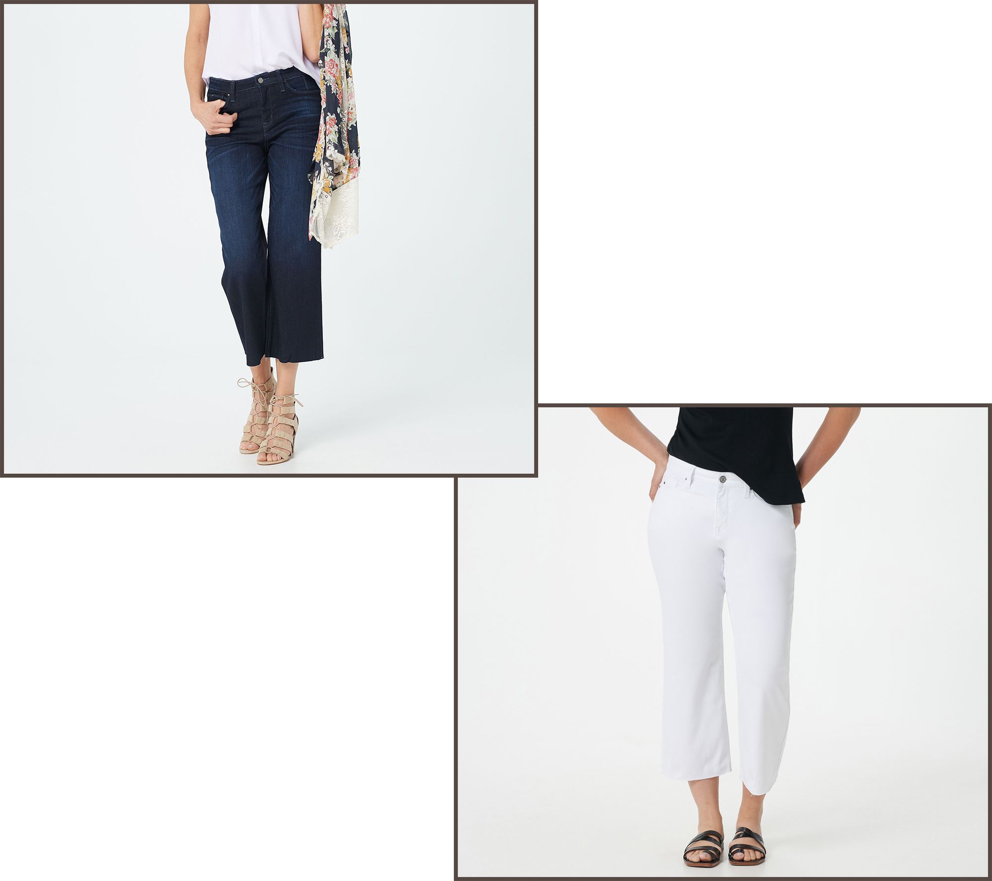 Laurie Felt Daisy Denim Wide Leg Crop Jeans