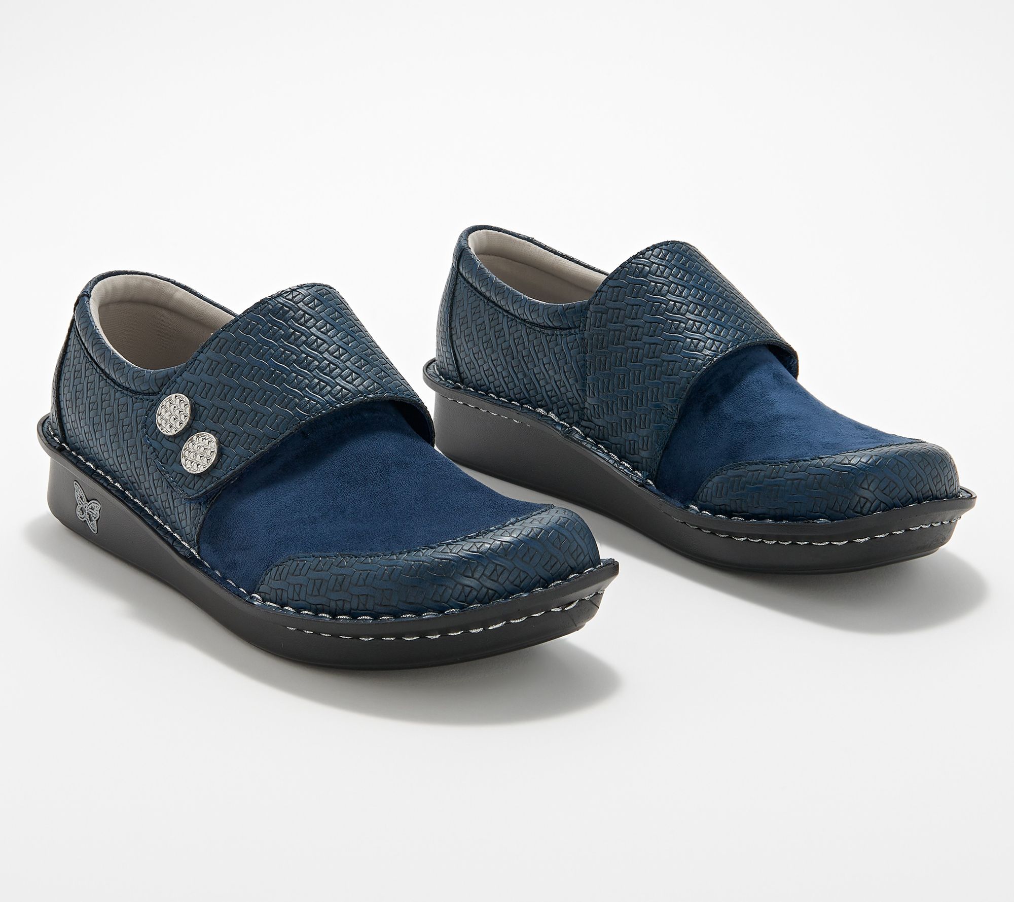 navy blue alegria shoes