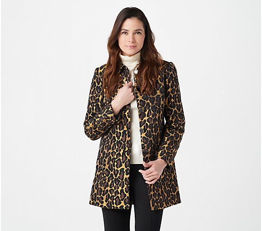 "As Is" GRAVER Susan Graver Button Front Tapestry Jacket