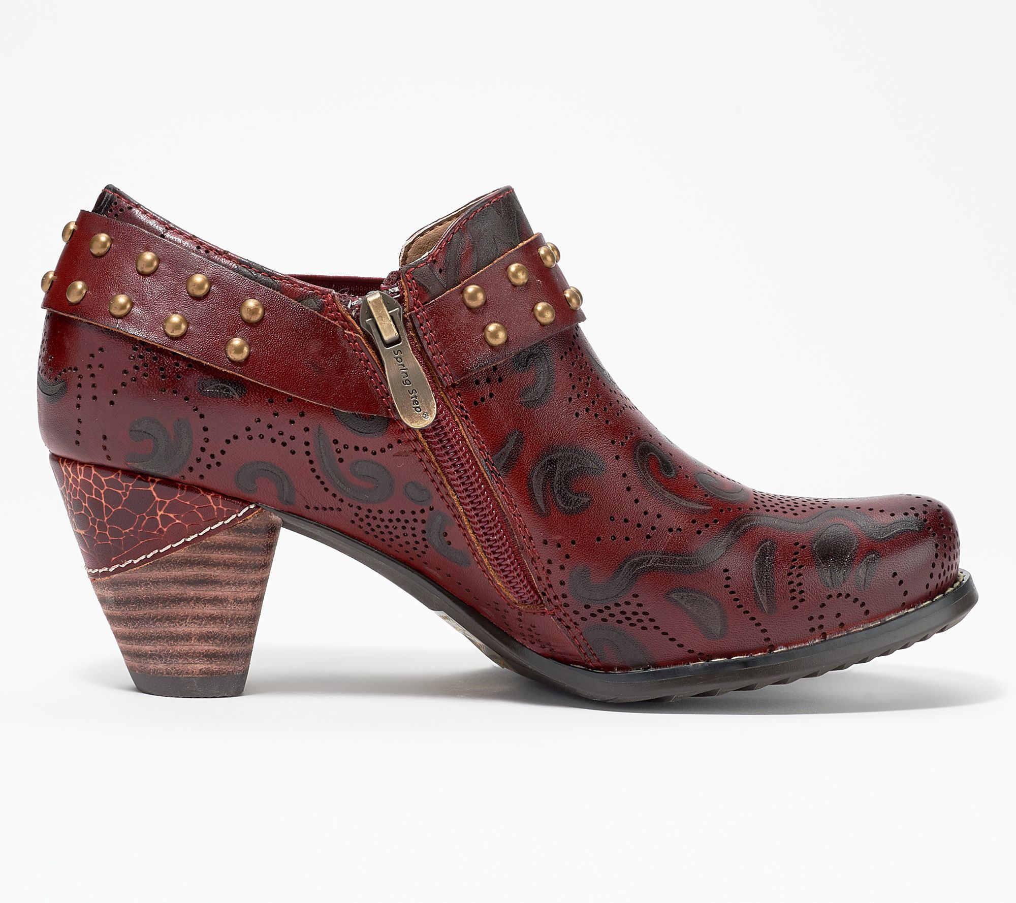 L'Artiste by Spring Step Leather Booties - Kacielou - QVC.com