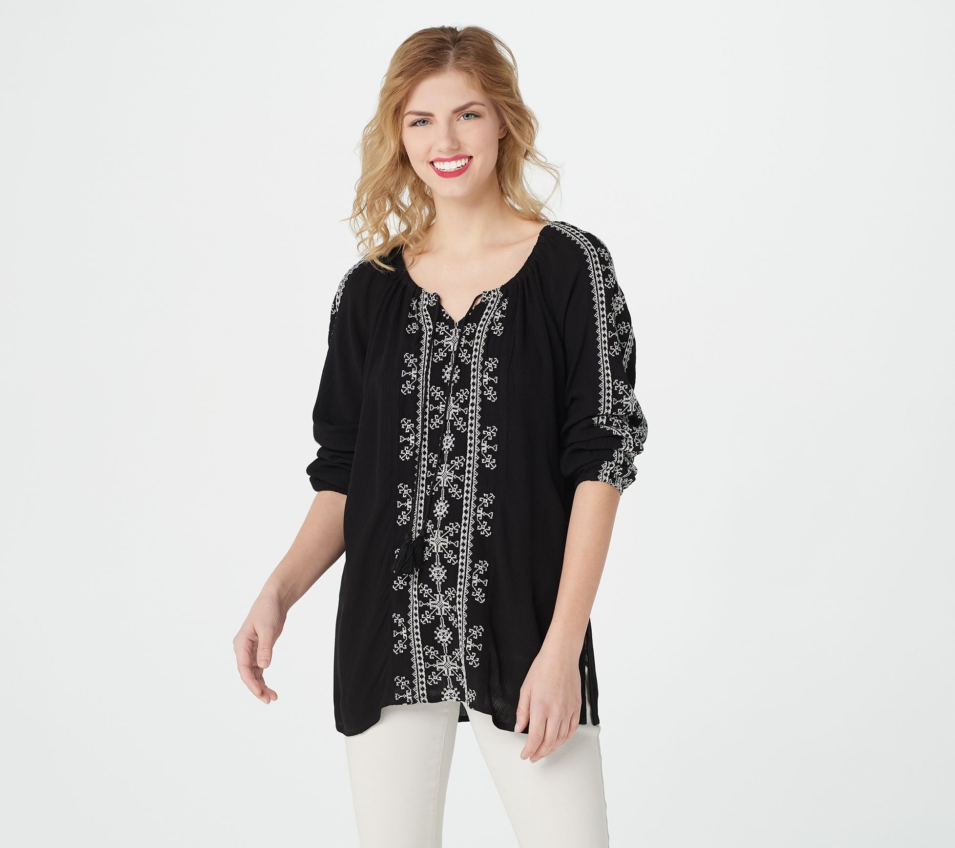 qvc peasant tops