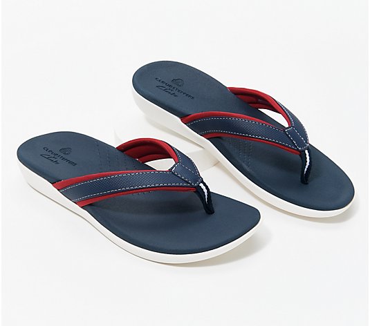 Clarks Cloudsteppers Thong Sandals - Brio Sol