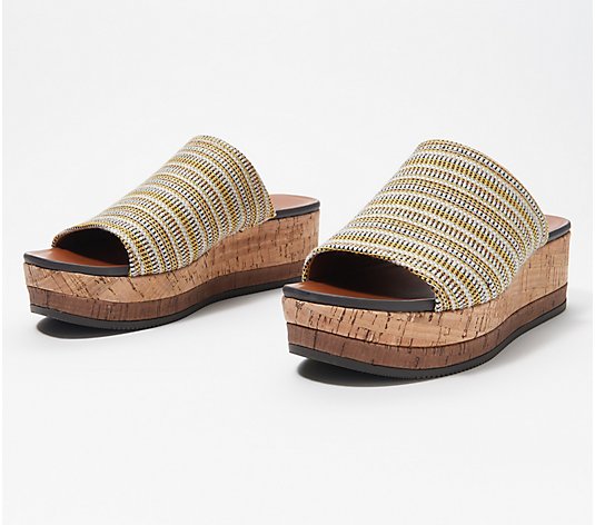 Naturalizer Leather Platform Sandals - Kirstin