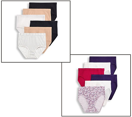Hanes Womens Signature Cotton Breathe Briefs Underwear Pack, 6