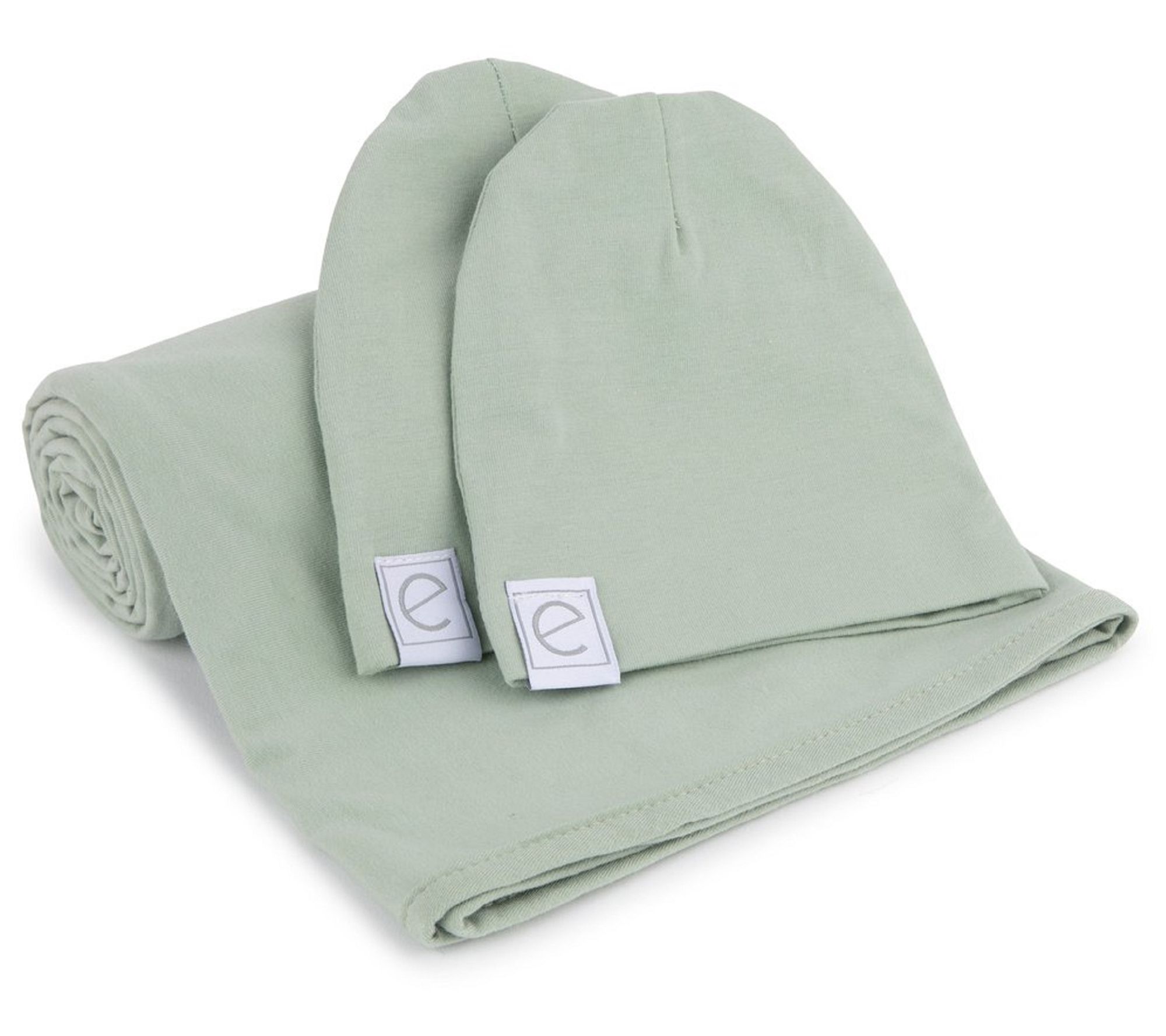 Ely's & Co. Swaddle Blanket and Baby Hat Set